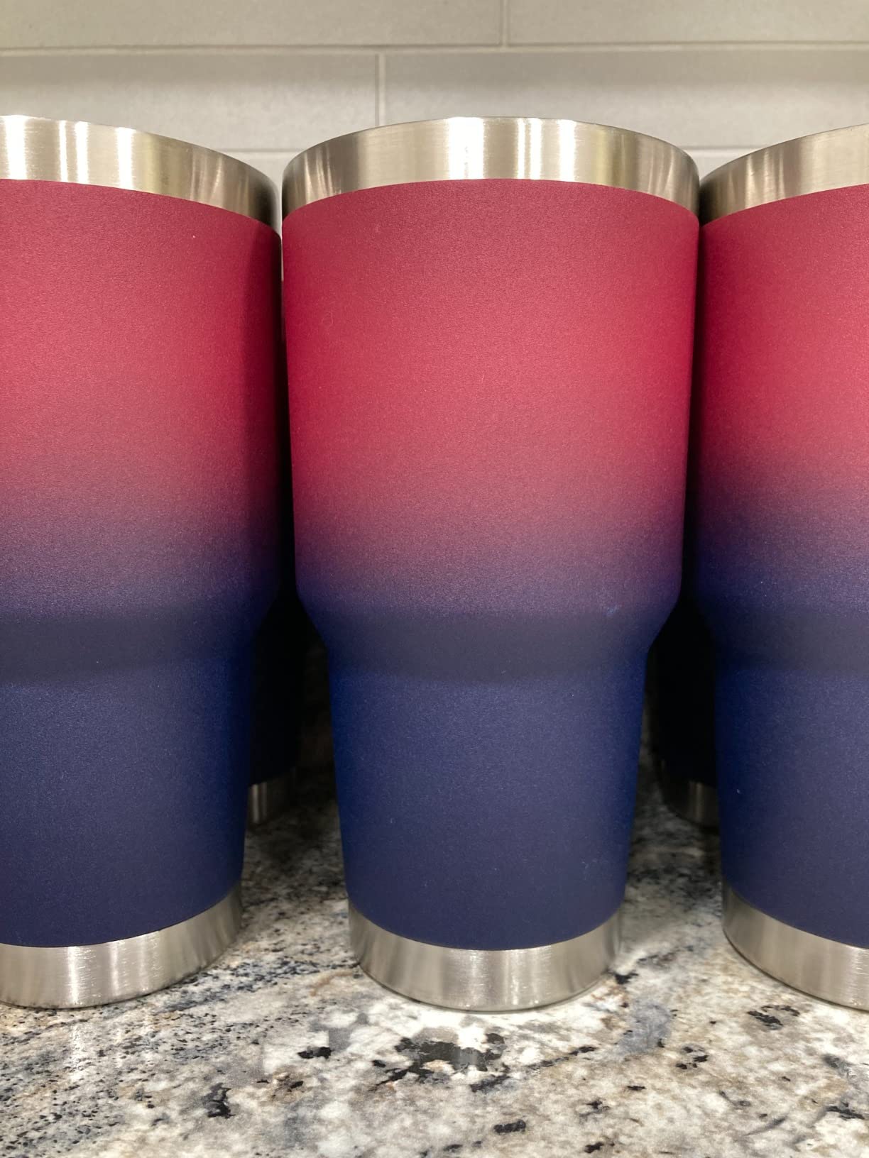 MEWAY 30oz Insulated Tumbler With Lids and Straws, Stainless Steel Double Vacuum Coffee Tumbler Cup, Brush, Durable Powder Coated Coffee Cup for Cold & Hot Drinks, Office, Travel (mixture, 4 PACK) customer photo 1