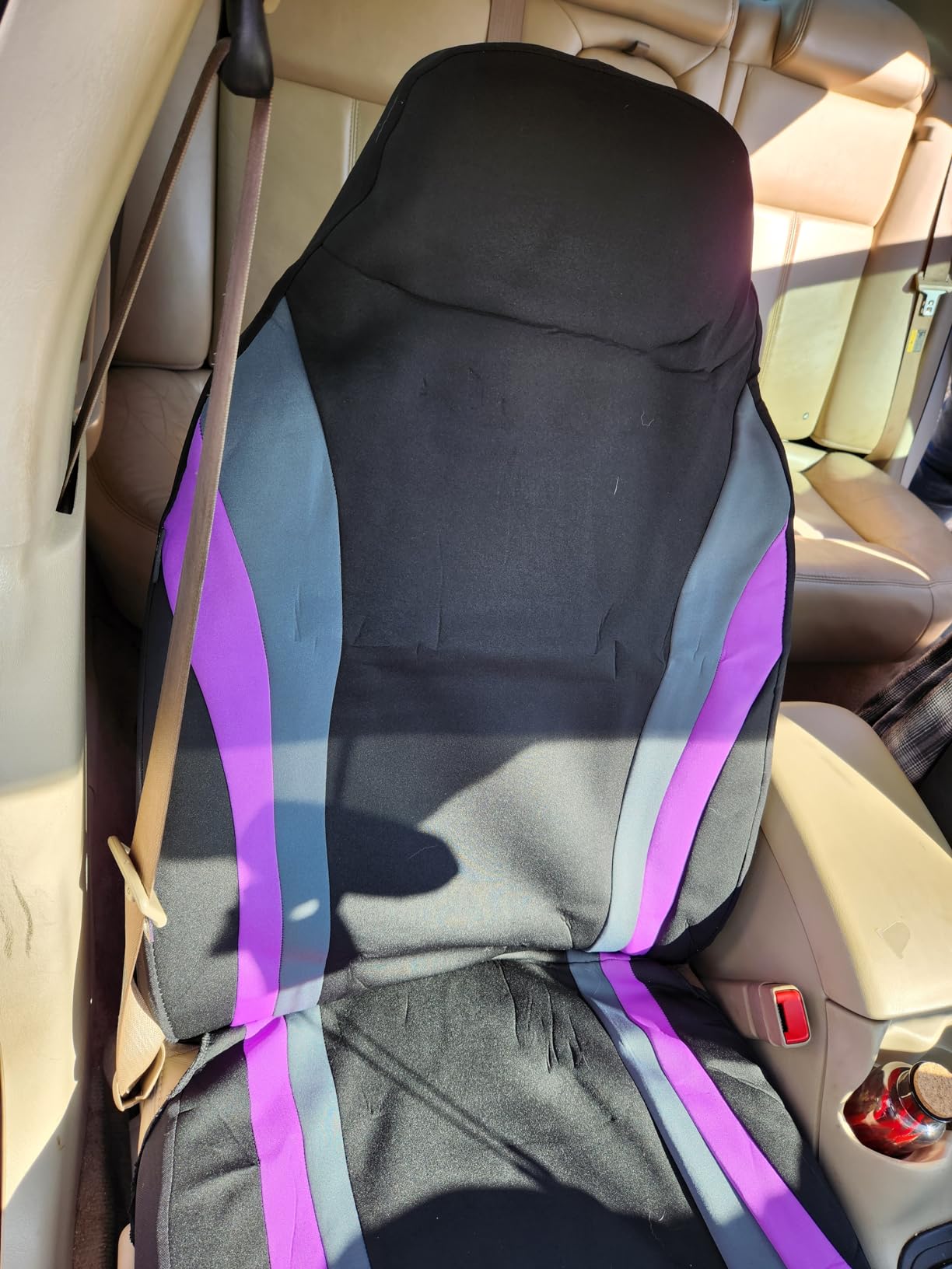 CAR PASS AquaShield Neoprene Waterproof Car Seat Covers for Front Seats Only, High Back Bucket Seat Cover, Airbag Compatible customer photo 2