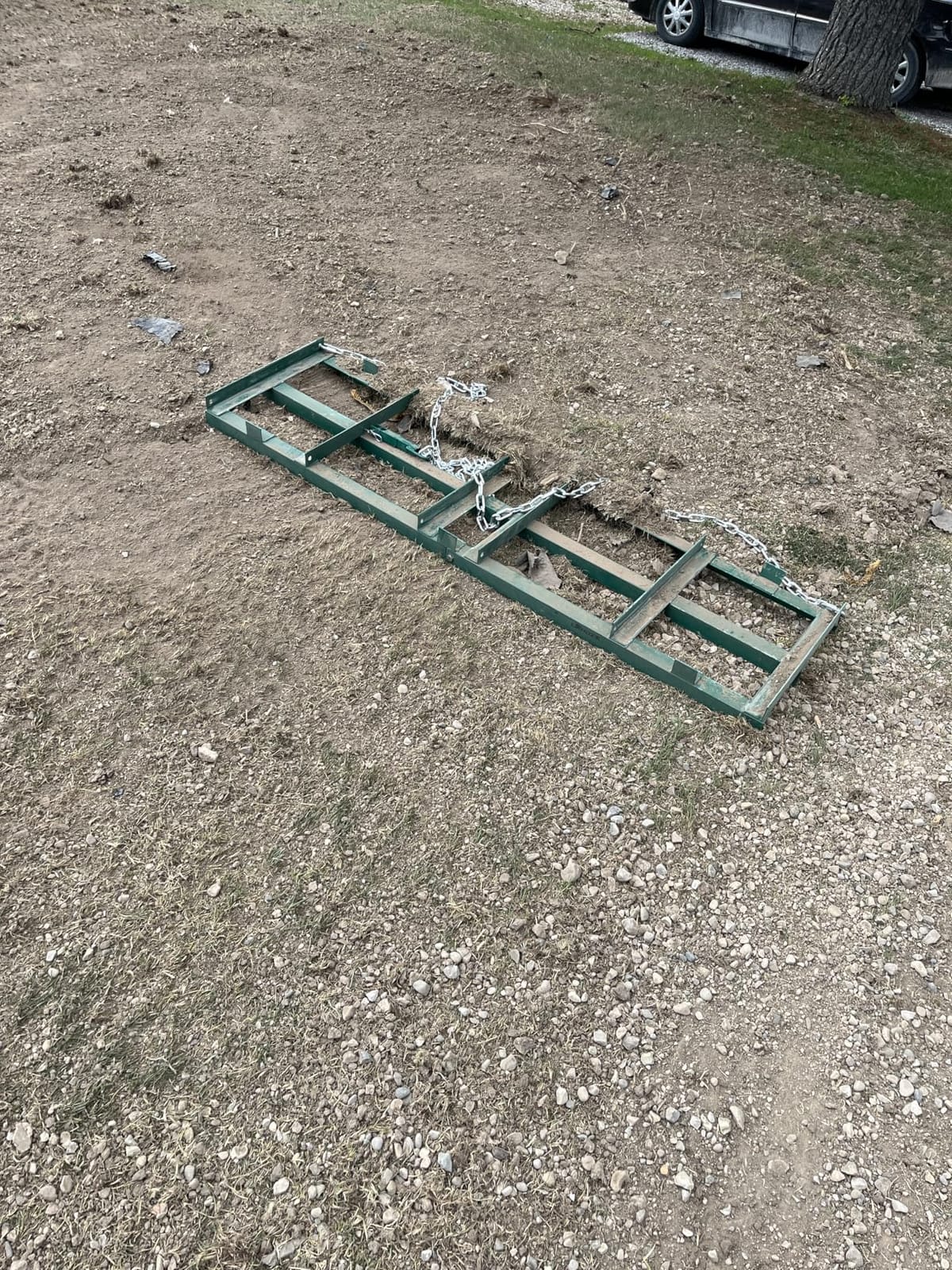 LANDZIE - The Original 6FT Drag Harrow Driveway Grader, 55 LB Heavy Duty Tow Behind Lawn and Landscape Rake, Gravel Driveway Drag, Power Rake, Lawn Leveler customer photo 2