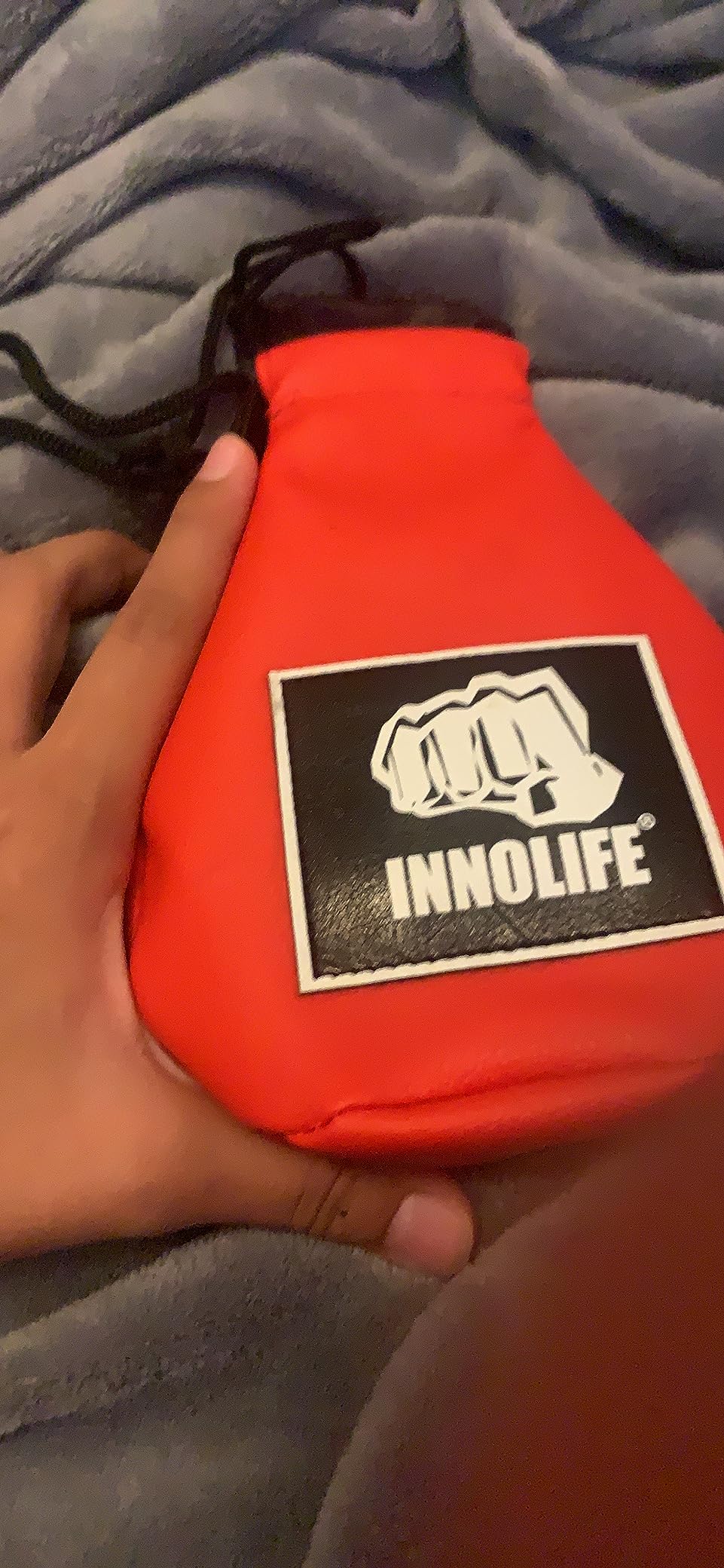 INNOLIFE Boxing Slip Bag, Dodge Hide Speed Bag Maize Ball Leather Ball for Reflex Training, Boxing, Kickboxing, MMA Pendulum Training customer photo 1