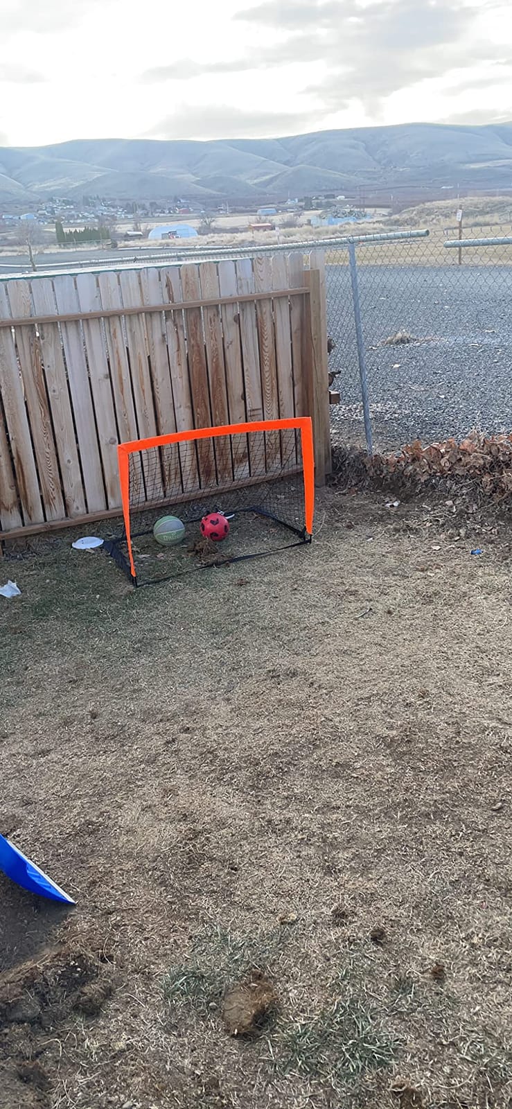 2 Pack 4' x 3' Size Portable Kid Soccer Goals for Backyard, Indoor and Outdoor Pop Up Soccer Goals, Orange, Theresduet customer photo 1