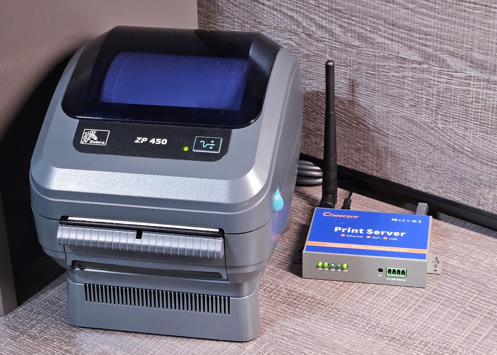 Wireless Print Server for USB Printer (NOT Plug&Play), 2 Port USB Print Server, Convert Wired Printer to Wireless WiFi Ethernet Networking - Windows Mac Linux Compliant - CR202 customer photo 1