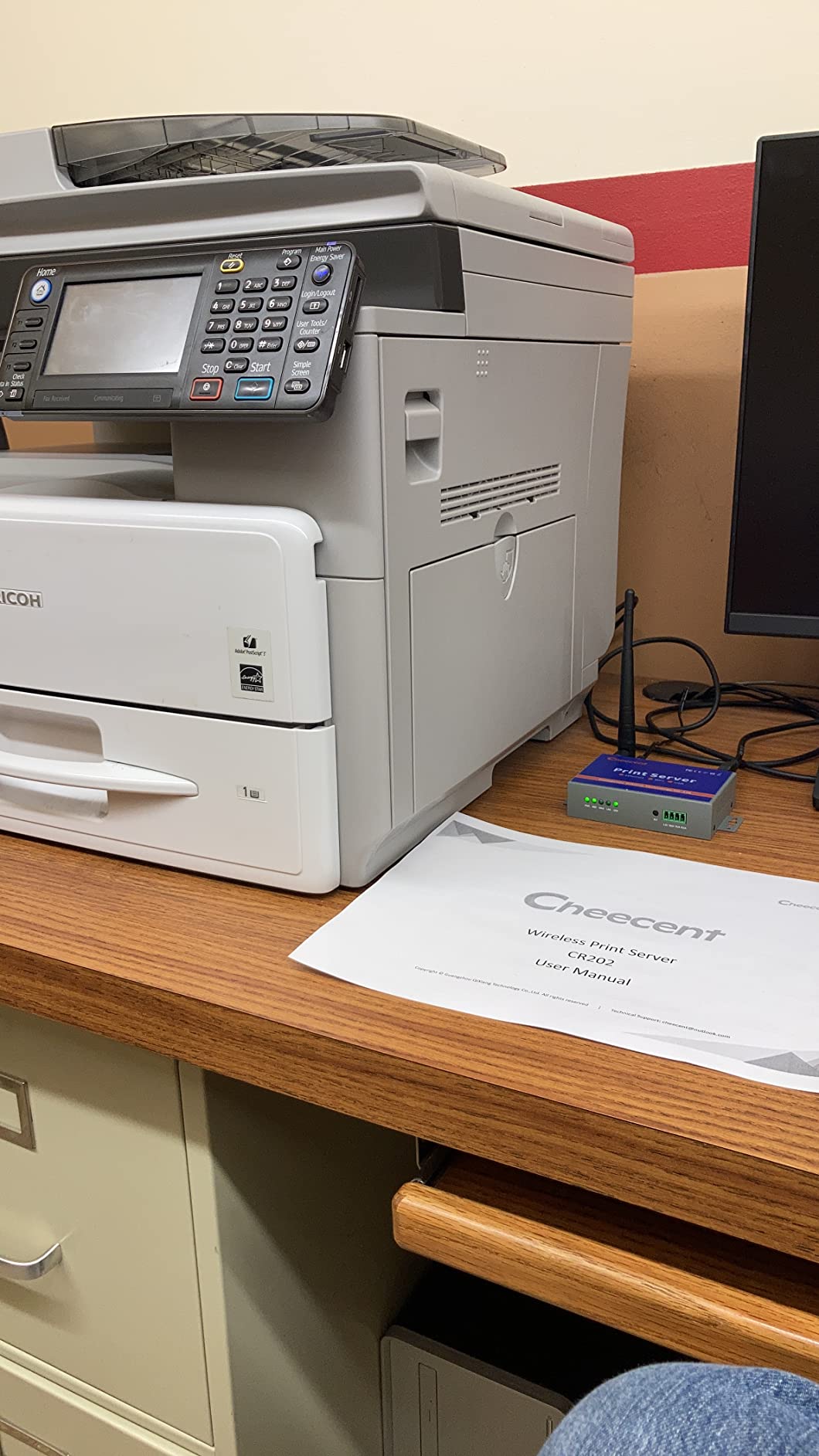 Wireless Print Server for USB Printer (NOT Plug&Play), 2 Port USB Print Server, Convert Wired Printer to Wireless WiFi Ethernet Networking - Windows Mac Linux Compliant - CR202 customer photo 2