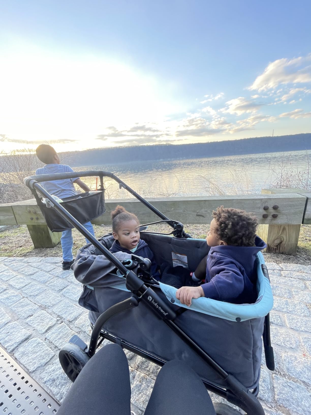 Baby Trend Expedition/Tour LTE 2-in-1 Stroller Wagon, Desert Blue customer photo 1