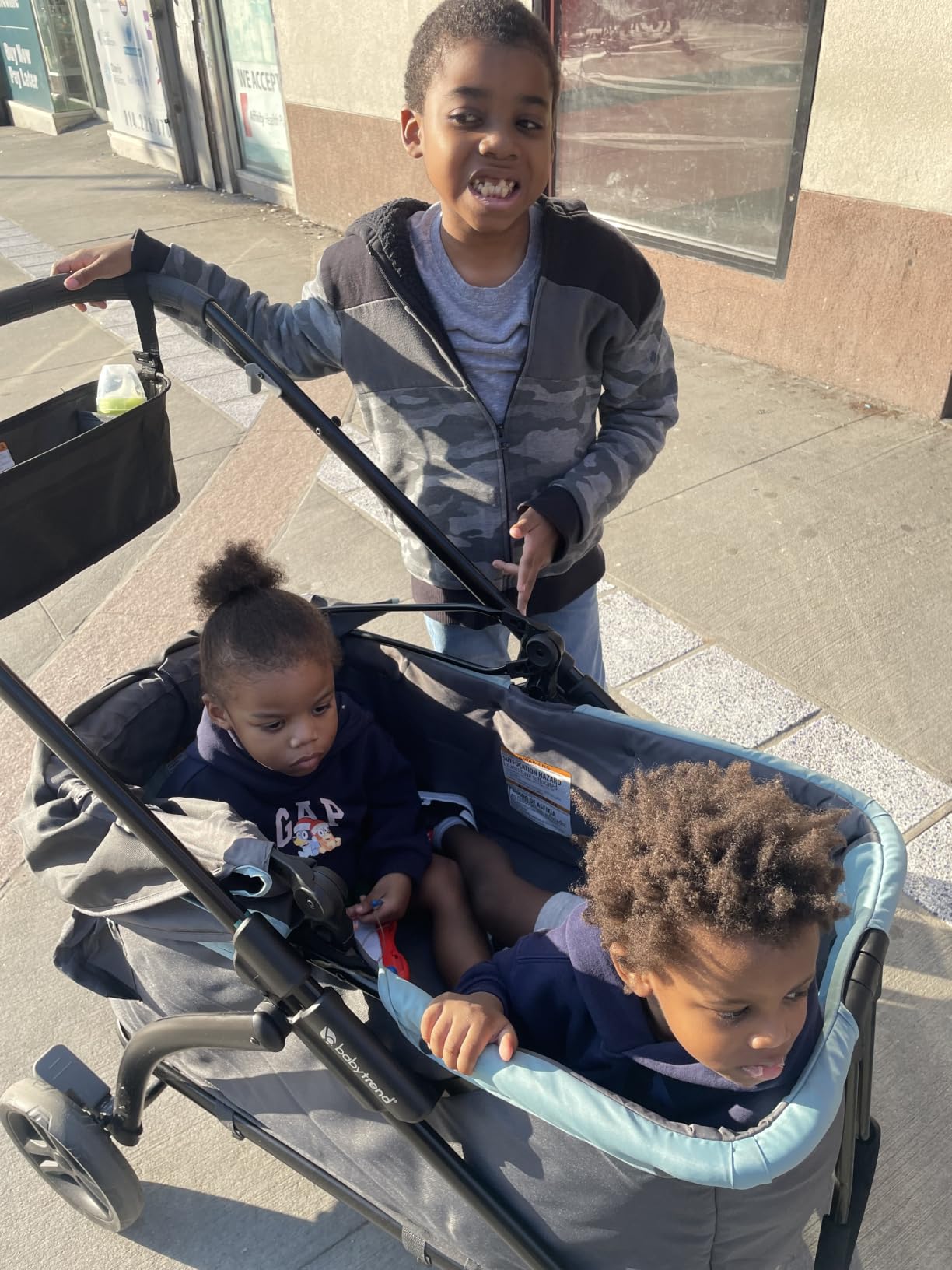 Baby Trend Expedition/Tour LTE 2-in-1 Stroller Wagon, Desert Blue customer photo 2