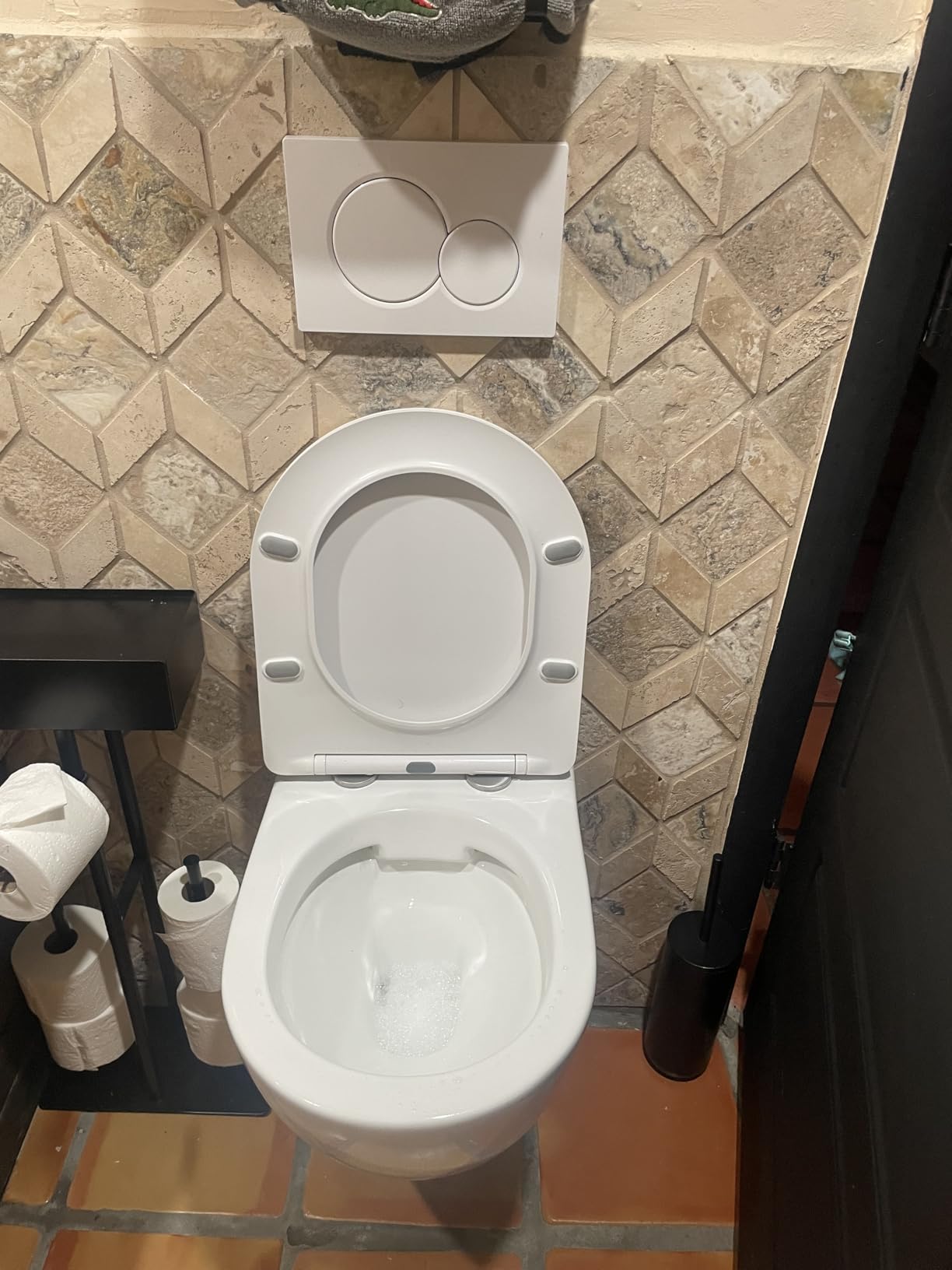 WinZo WZ5922 Rimless Wall Hung Toilet Bowl Modern Compact Design customer photo 1