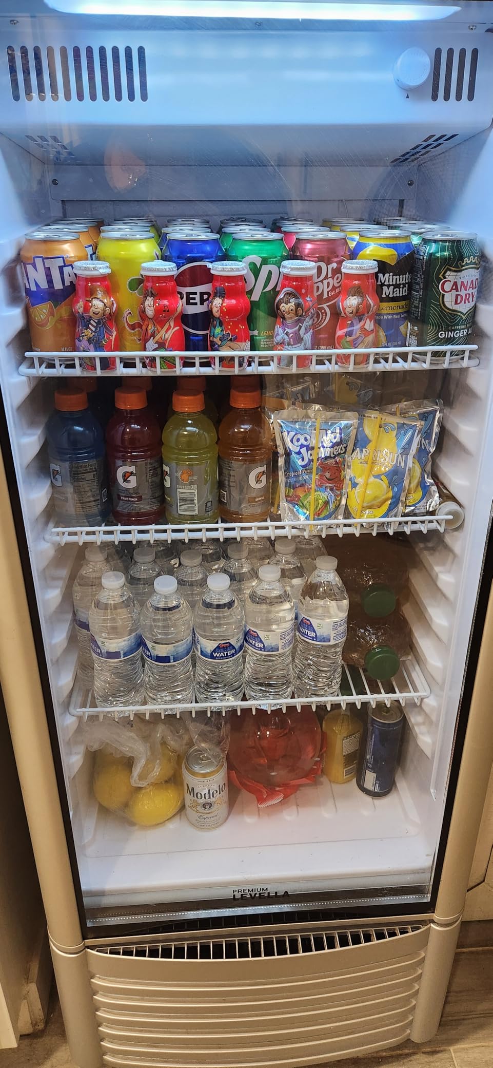 PremiumLevella PRF65DX Single Door Merchandiser Refrigerator-Upright Beverage Cooler-6.5 cu ft-Silver, 6.5 cu.ft. Single Swing Door customer photo 2