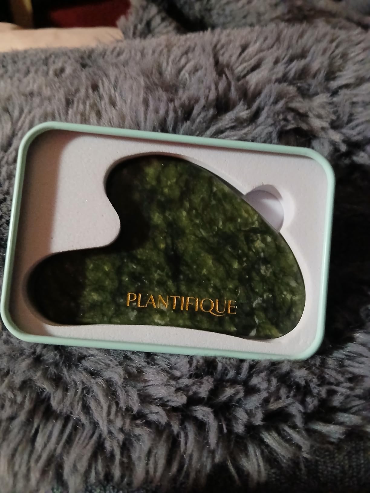 PLANTIFIQUE Gua Sha Facial Tools | Gifts | Massage Tool | Jawline Sculptor | Face Sculpting Tool for Your Skin Care Routine | Jade Guasha customer photo 2