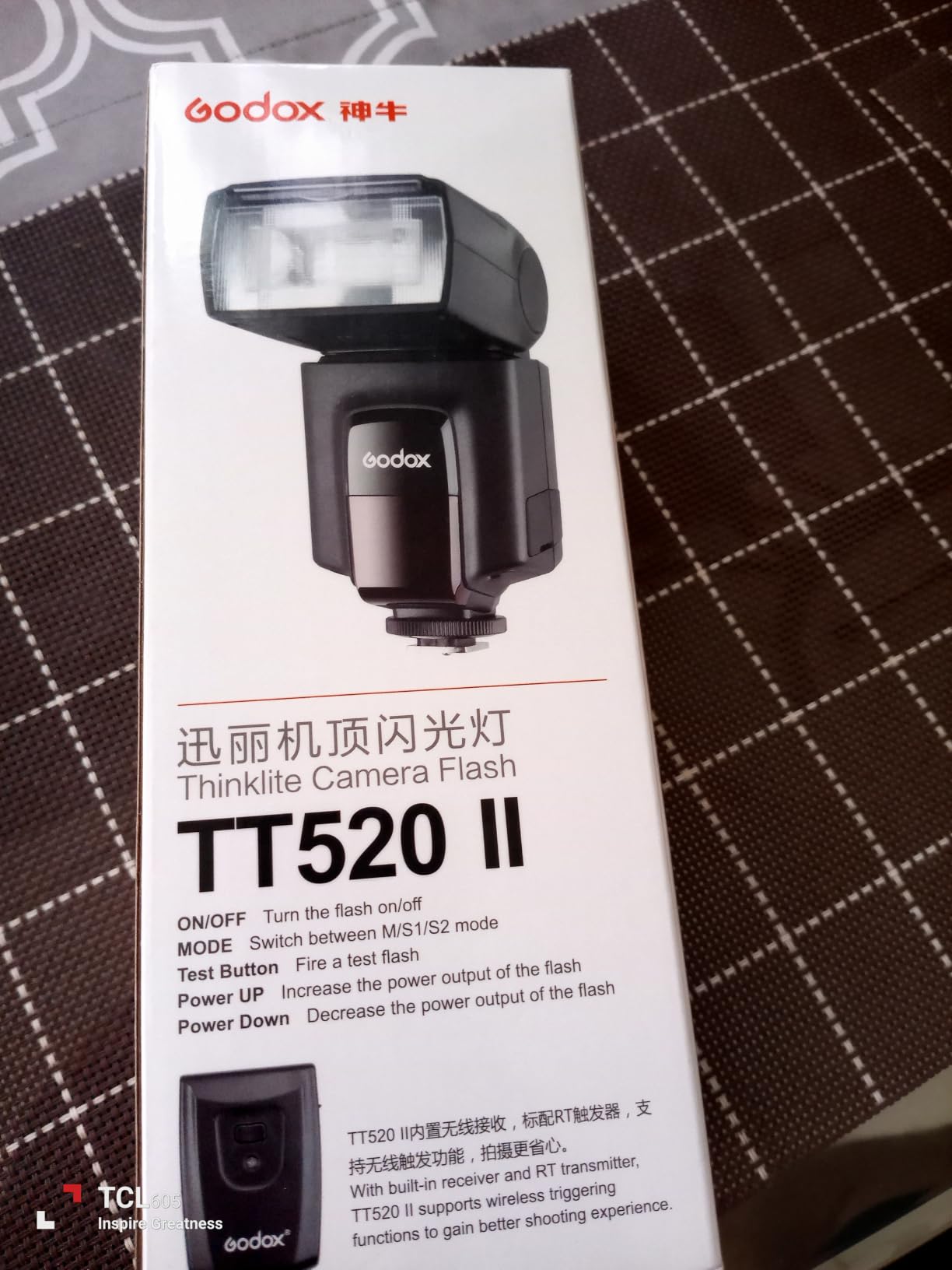 Godox TT520II Universal Hot Shoe Wireless Transmission Flash Speedlite | Built-in Receiver and RT Transmitter, Compatible for Canon Nikon Sony Olympus and Other DSLR Cameras with Standard Hot Shoe customer photo 1