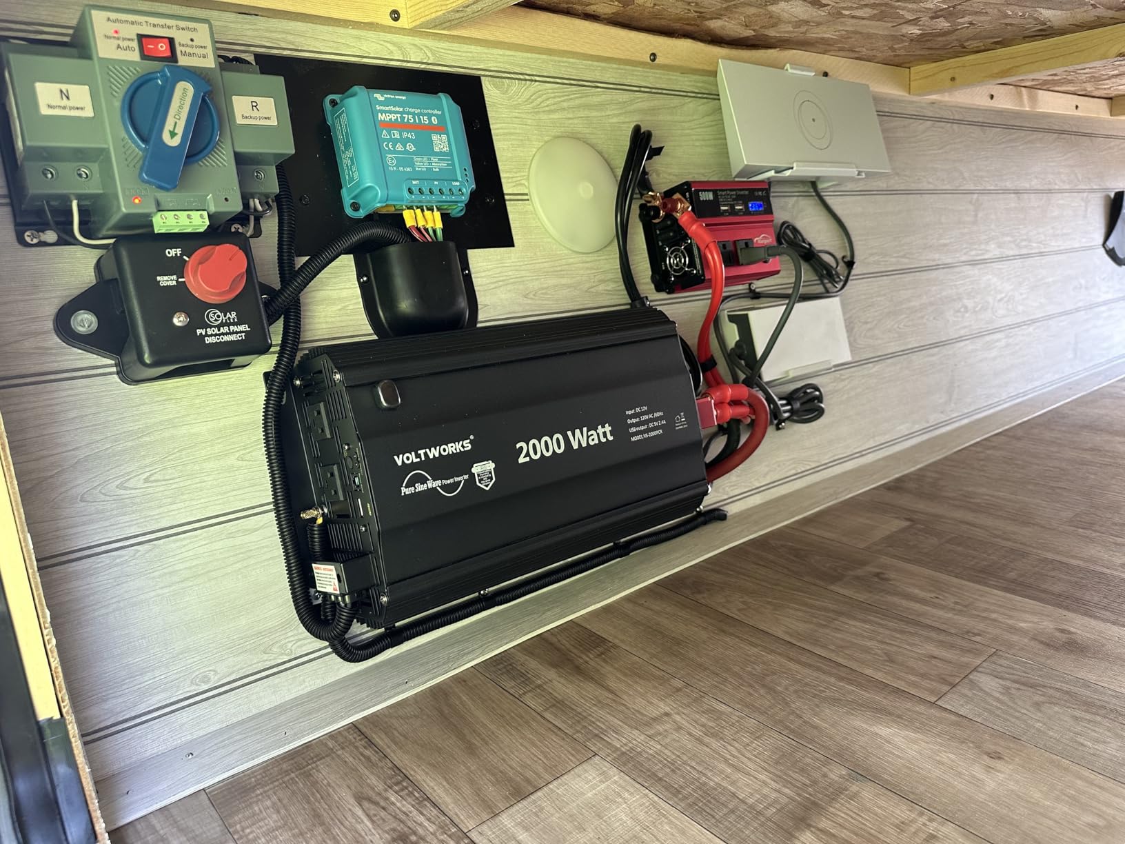 2000 Watt Pure Sine Wave Inverter 12V DC to 110V 120V AC Power Inverter | UL Fuses and 20A AC Hardwire Terminal Compatible with Lithium Battery for Home RV Truck Off-Grid Solar by VOLTWORKS customer photo 1