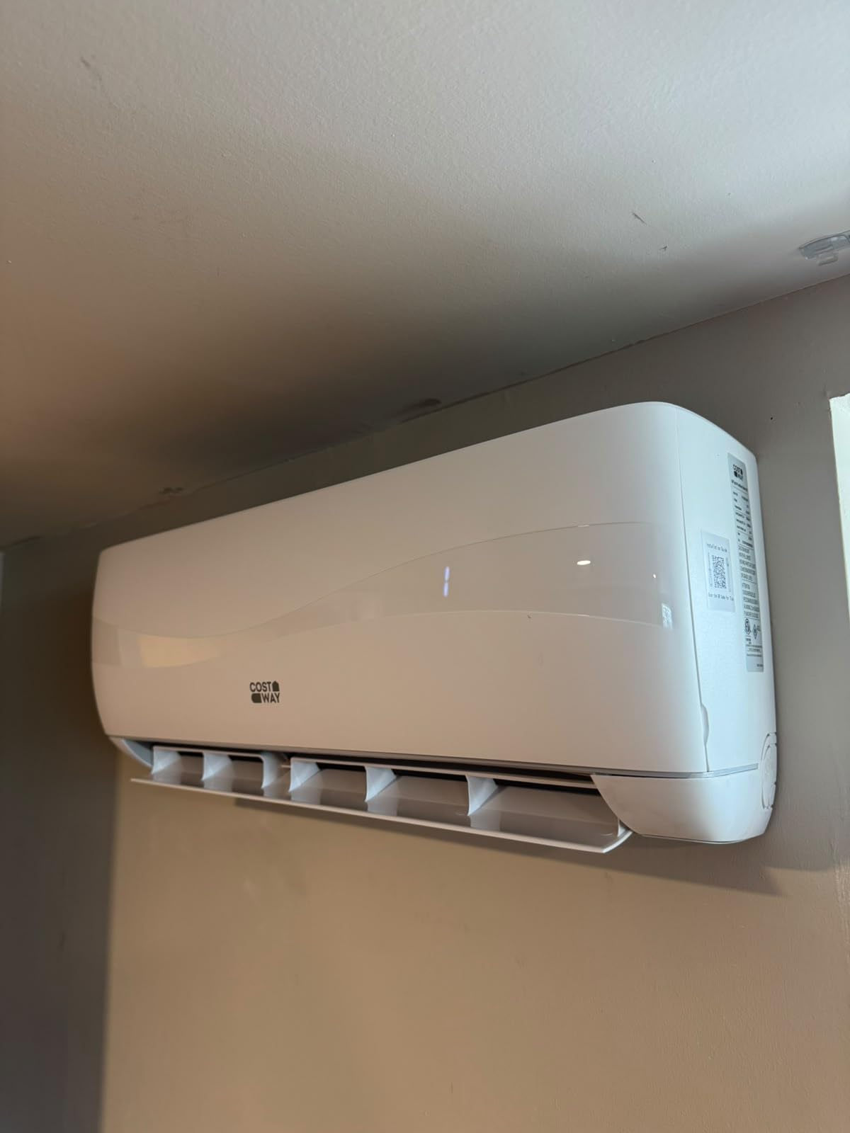 COSTWAY 12000BTU Mini Split Air Conditioner & Heater | 20 SEER2 115V Wall-Mounted Ductless AC Cools up to 750 Sq. Ft, Energy Efficient Inverter AC with Heat Pump (Blast Series) customer photo 2
