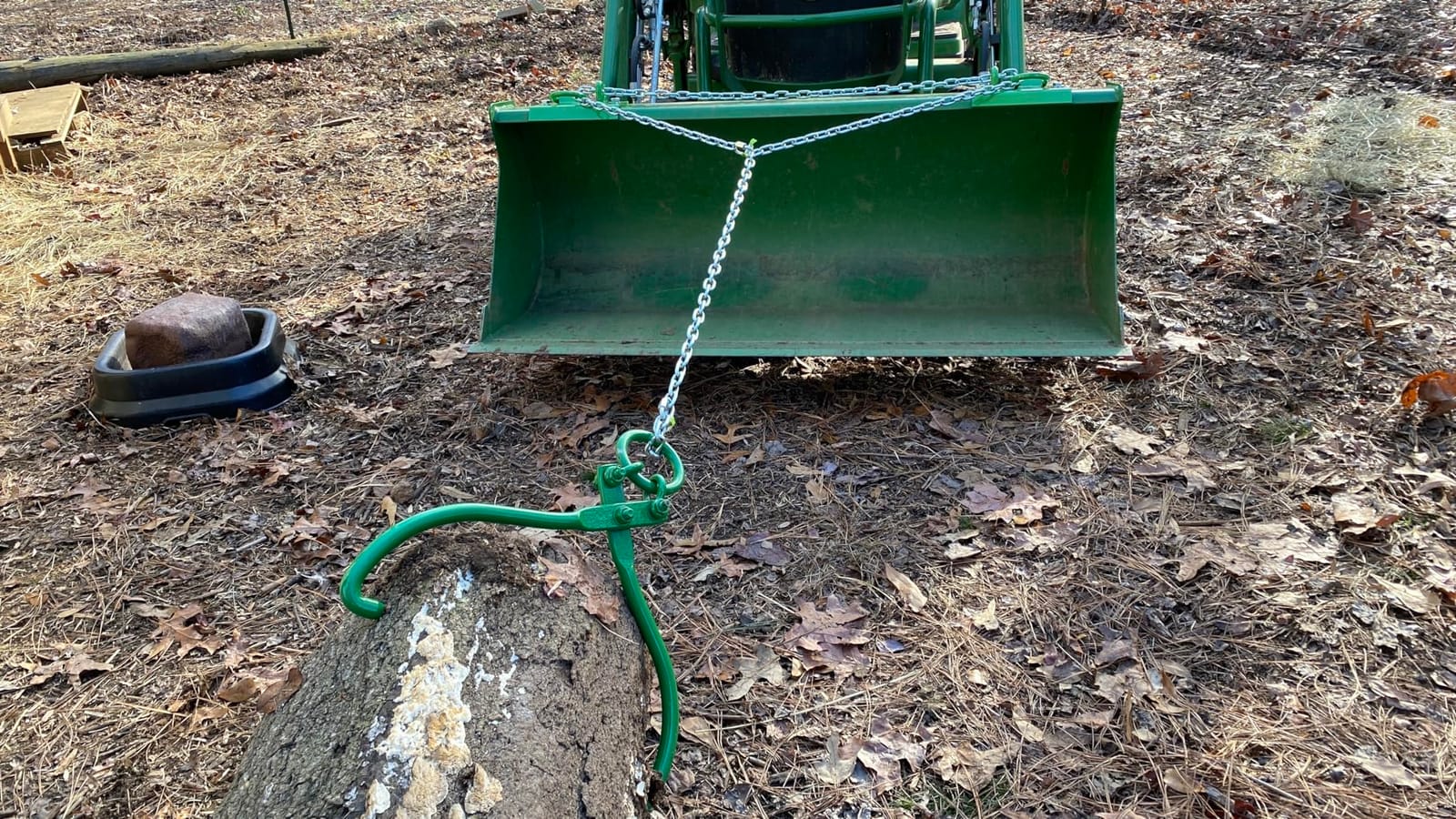Timber Claw Hook, 32 in - Log Lifting Tongs Heavy Duty Grapple Timber Claw, Lumber Skidding Tongs Logging Grabber 32