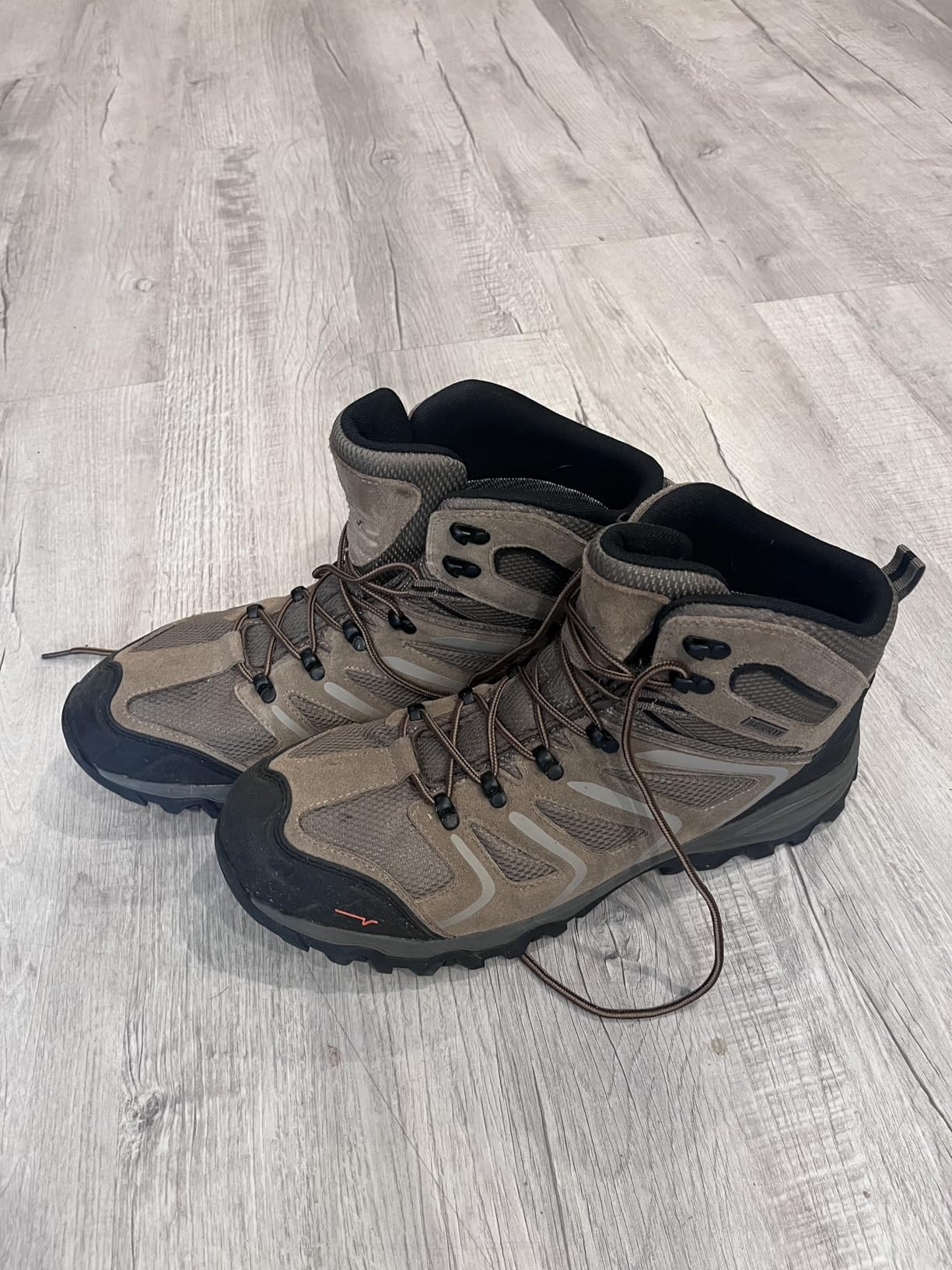 NORTIV 8 Men's Ankle High Waterproof Hiking Boots | Outdoor Lightweight Hiking Boots for Camping, Trekking and Mountaineering Armadillo customer photo 1