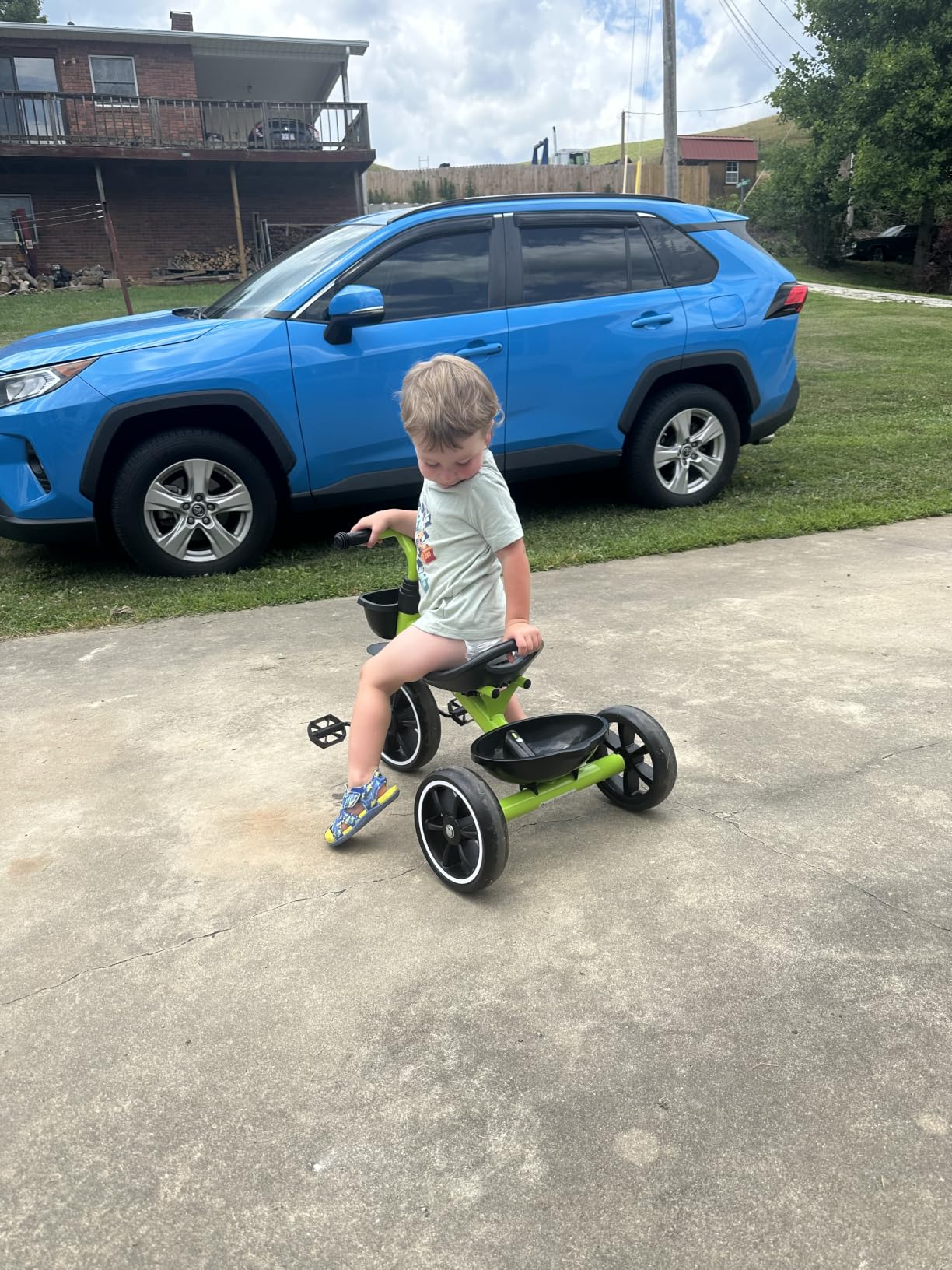 KRIDDO Toddler Tricycle for Toddlers Age 2-5, Tool-Free Trike | Tricycles for 3-5 Year Olds, Pink, Easy to Assemble, 2 Year Old Girl Birthday Gift, Outdoor Toys customer photo 1