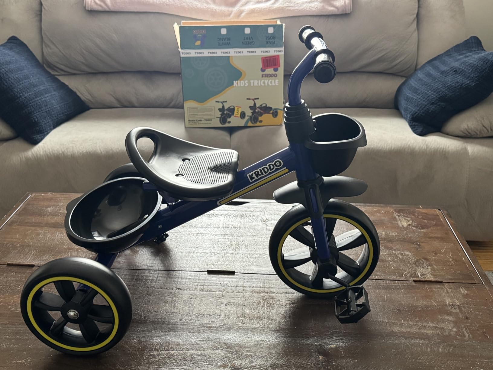 KRIDDO Toddler Tricycle for Toddlers Age 2-5, Tool-Free Trike | Tricycles for 3-5 Year Olds, Pink, Easy to Assemble, 2 Year Old Girl Birthday Gift, Outdoor Toys customer photo 2