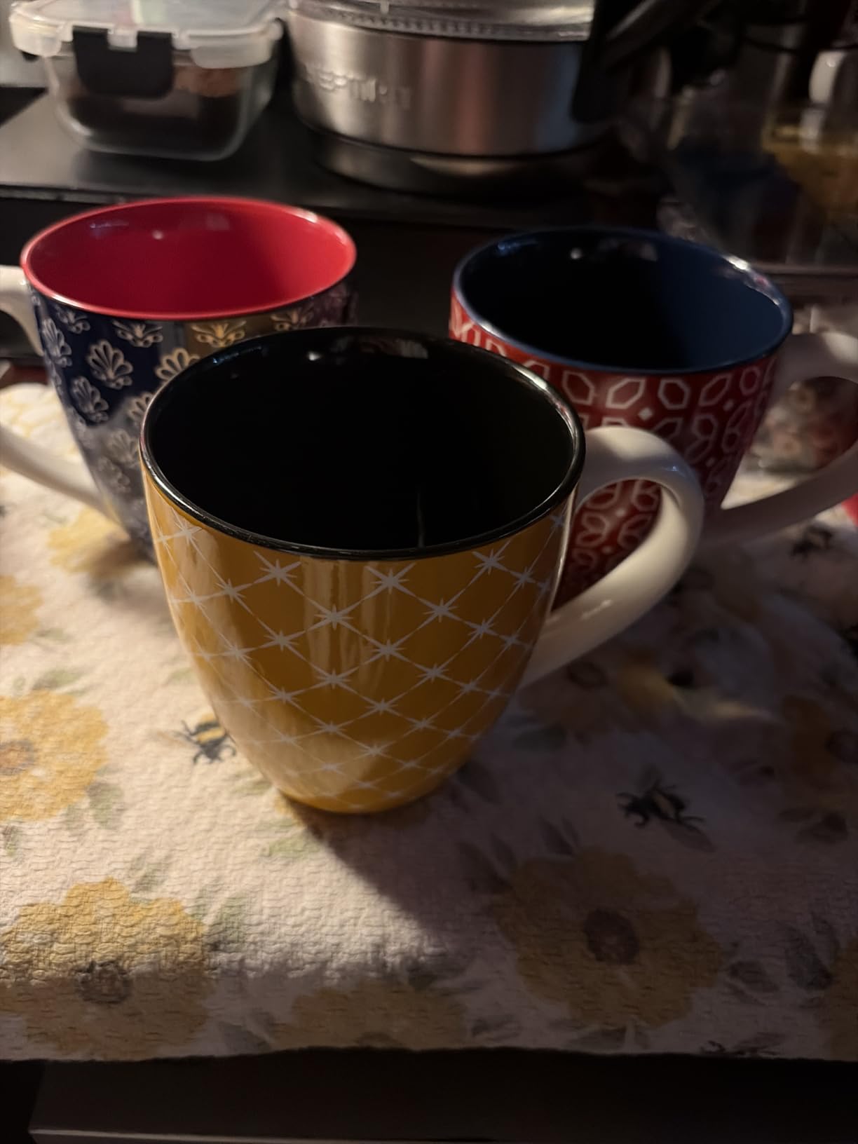 DOWAN Coffee Mugs Set of 6, 16 oz Large Porcelain Mug, Ceramic Tea Cups with Handle for Men Women, Mug Gift Set, Housewarming Wedding Gift customer photo 1