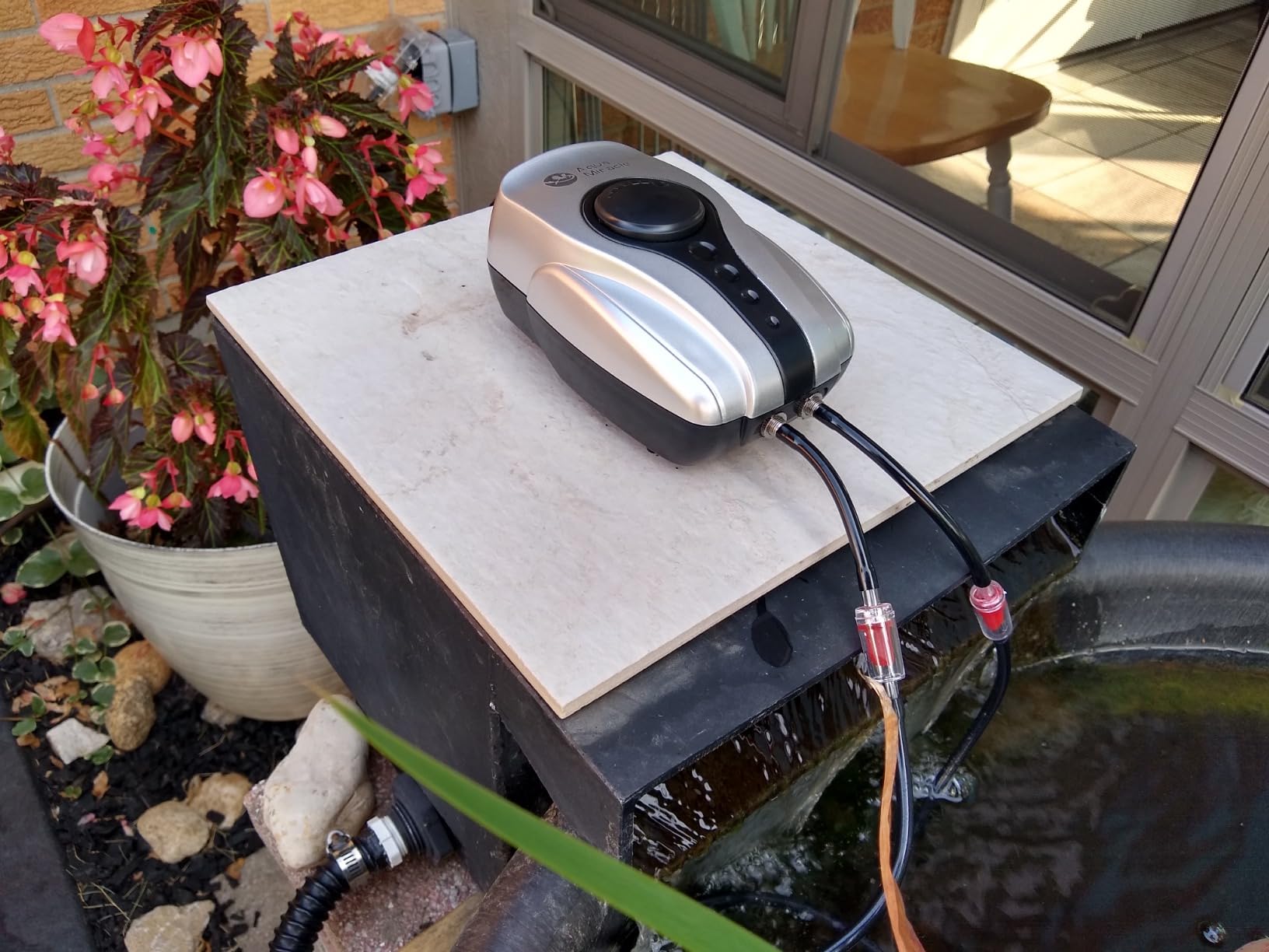 AquaMiracle All-in-One Koi Pond Aerator for Outdoor Ponds up to 1000 Gallons, Pond Air Pump Pond Aeration System with Double Outlet Airline Tubing Air Stones Check Valves customer photo 2
