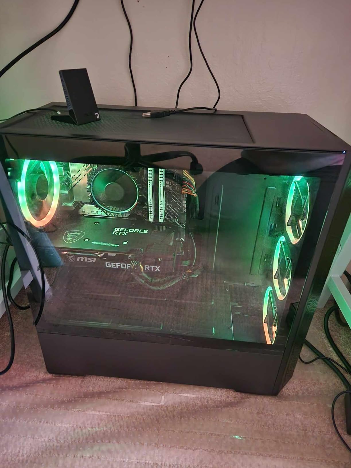 CyberPowerPC Gamer Xtreme VR Gaming PC, Intel Core i5-12400F 2.5GHz, GeForce RTX 3050 8GB, 16GB DDR4, 500GB NVMe SSD, WiFi & Win 11 Home (GXiVR8060A16), Black customer photo 2