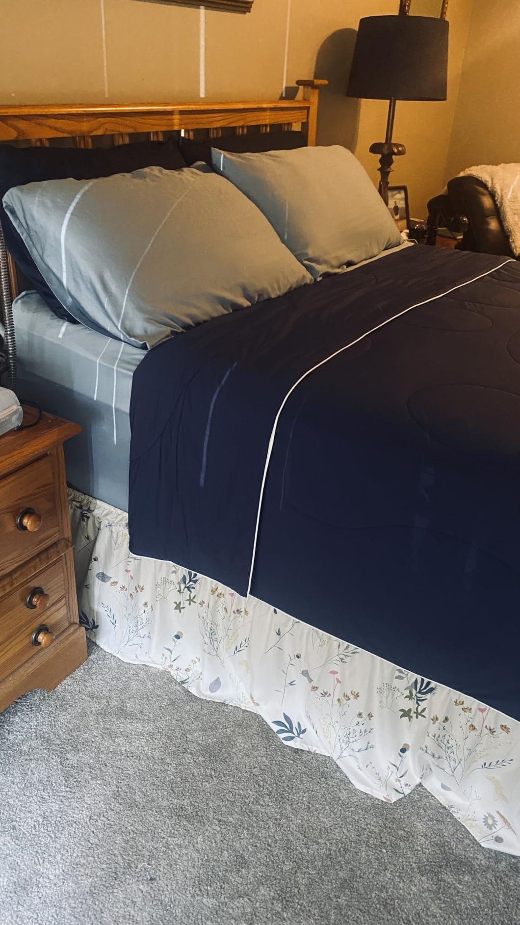 DOZ Sheet Set, 100% Viscose derived from Bamboo, Organically Grown, Buttery Soft, Cooling Sheets, High GSM, Deep Pockets - 3 Piece - 2 Pillowcases 1 Fitted Sheet (Forest, Queen) customer photo 1