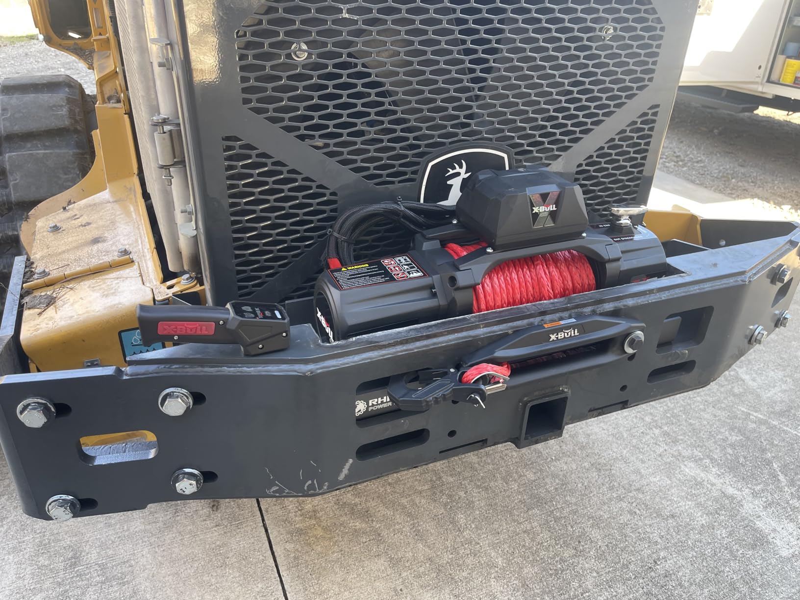 X-BULL Winch 13500 lb. Load Capacity Electric Winch Kit 12V Synthetic Rope, Waterproof IP67 with Hawse Fairlead, Wireless and Corded Remote customer photo 1