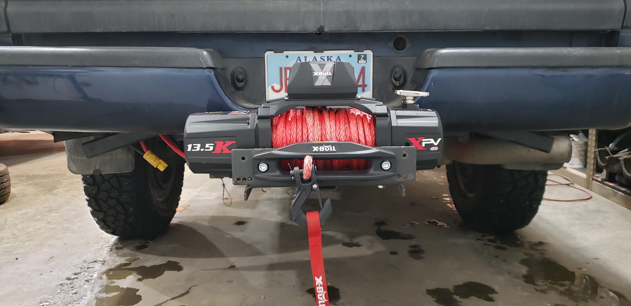 X-BULL Winch 13500 lb. Load Capacity Electric Winch Kit 12V Synthetic Rope, Waterproof IP67 with Hawse Fairlead, Wireless and Corded Remote customer photo 2