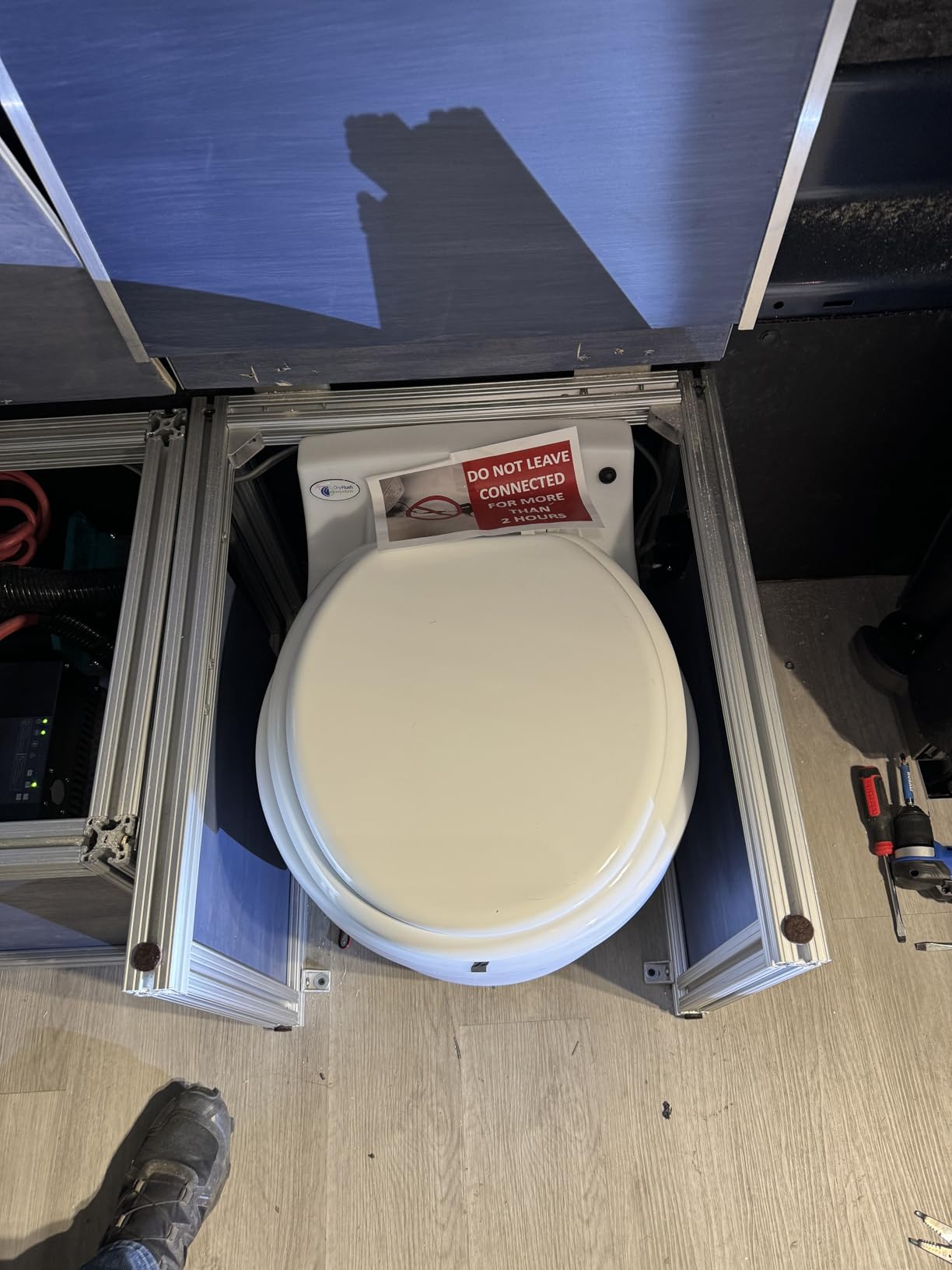 Dry Flush Toilet - Waterless, Portable, Self Contained and Easier to Use than an Incinerating or Composting Toilet. Great for Tiny Homes, Vans, Boats, Camping, RVs and Off Grid customer photo 2
