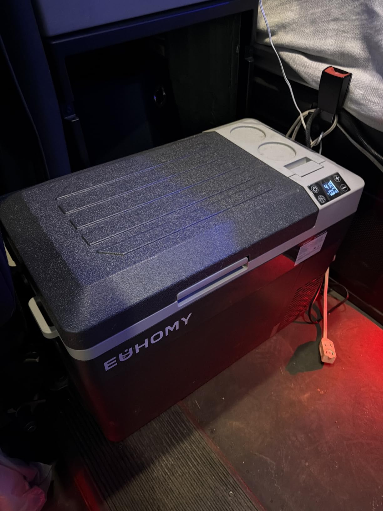 EUHOMY 12 Volt Refrigerator, 32QT(30L) Portable Refrigerator, Car Fridge Usable Battery, Car Refrigerator 12/24V DC 110-240V AC, Portable Freezer for Camping, Travel, Truck, Outdoor customer photo 2
