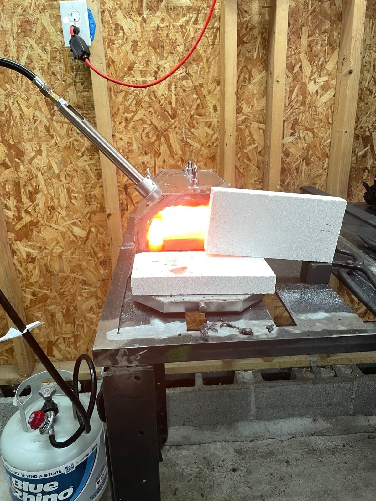 2 Burner Propane Blacksmith Forge Kit, 2600°F Metal Forge | Dual Burner, Stainless Steel, Double Doors, Knife Making, Farrier Tools customer photo 2