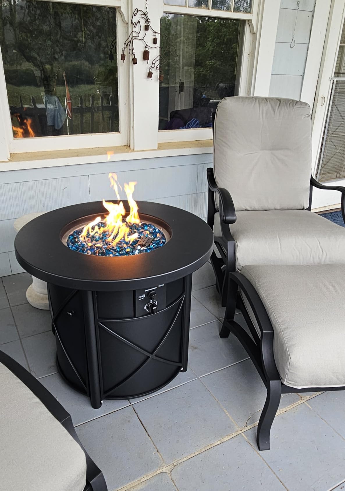 BALI OUTDOORS 50000 BTU Propane Fire Pit for Outdoor | 30 in Fire Pit Table Outdoor, Round Firepits for Outside Backyard, Patio customer photo 1