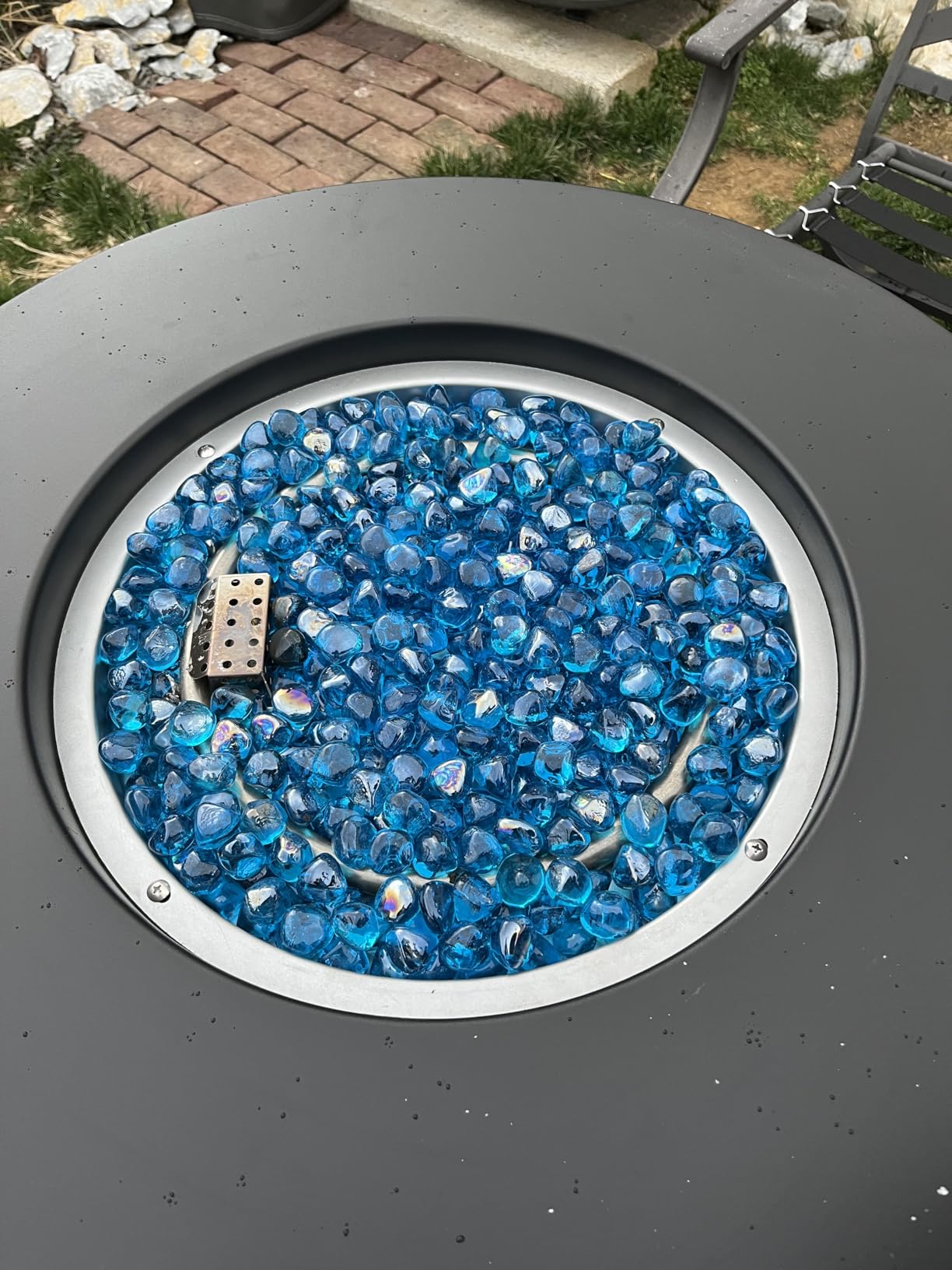 BALI OUTDOORS 50000 BTU Propane Fire Pit for Outdoor | 30 in Fire Pit Table Outdoor, Round Firepits for Outside Backyard, Patio customer photo 2