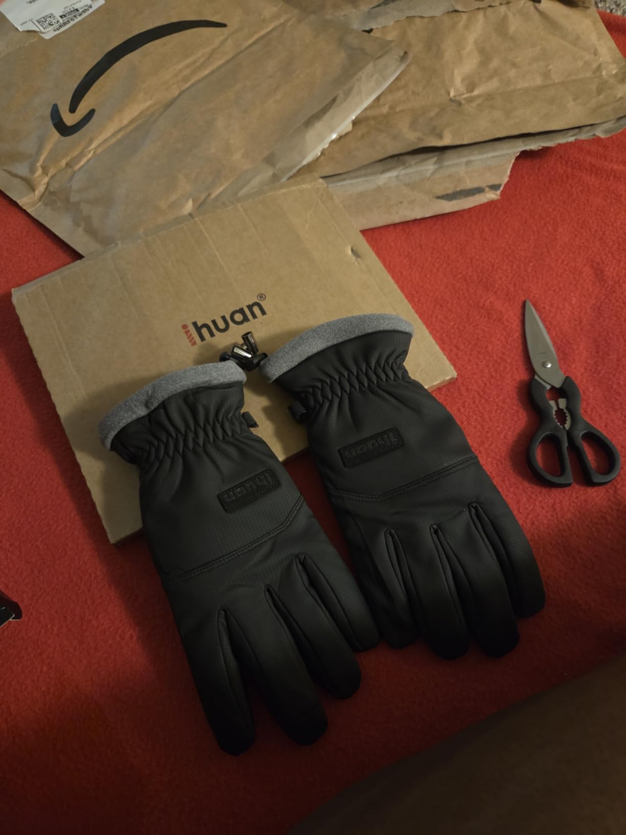 ihuan Winter Waterproof Ski Gloves Men Women, Snow Warm Cycling Cold Weather customer photo 1