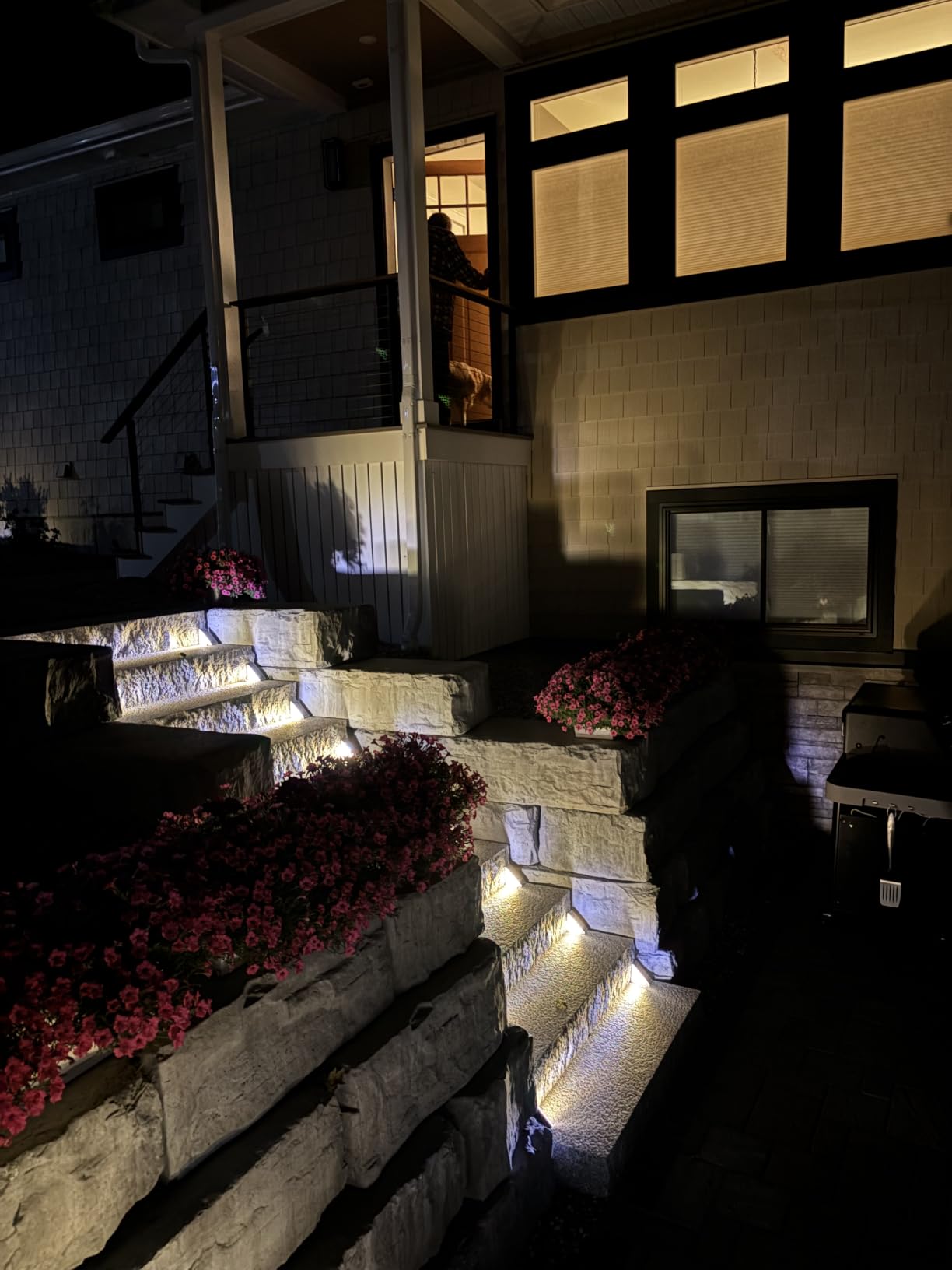 VOLISUN Solar Stair Lights 6 Pack, Solar Step Lights Outdoor Waterproof IP67, LED Outdoor Step Light, 3000K for Garden Stair, Deck, Front Step, Front Porch, and Patio customer photo 2
