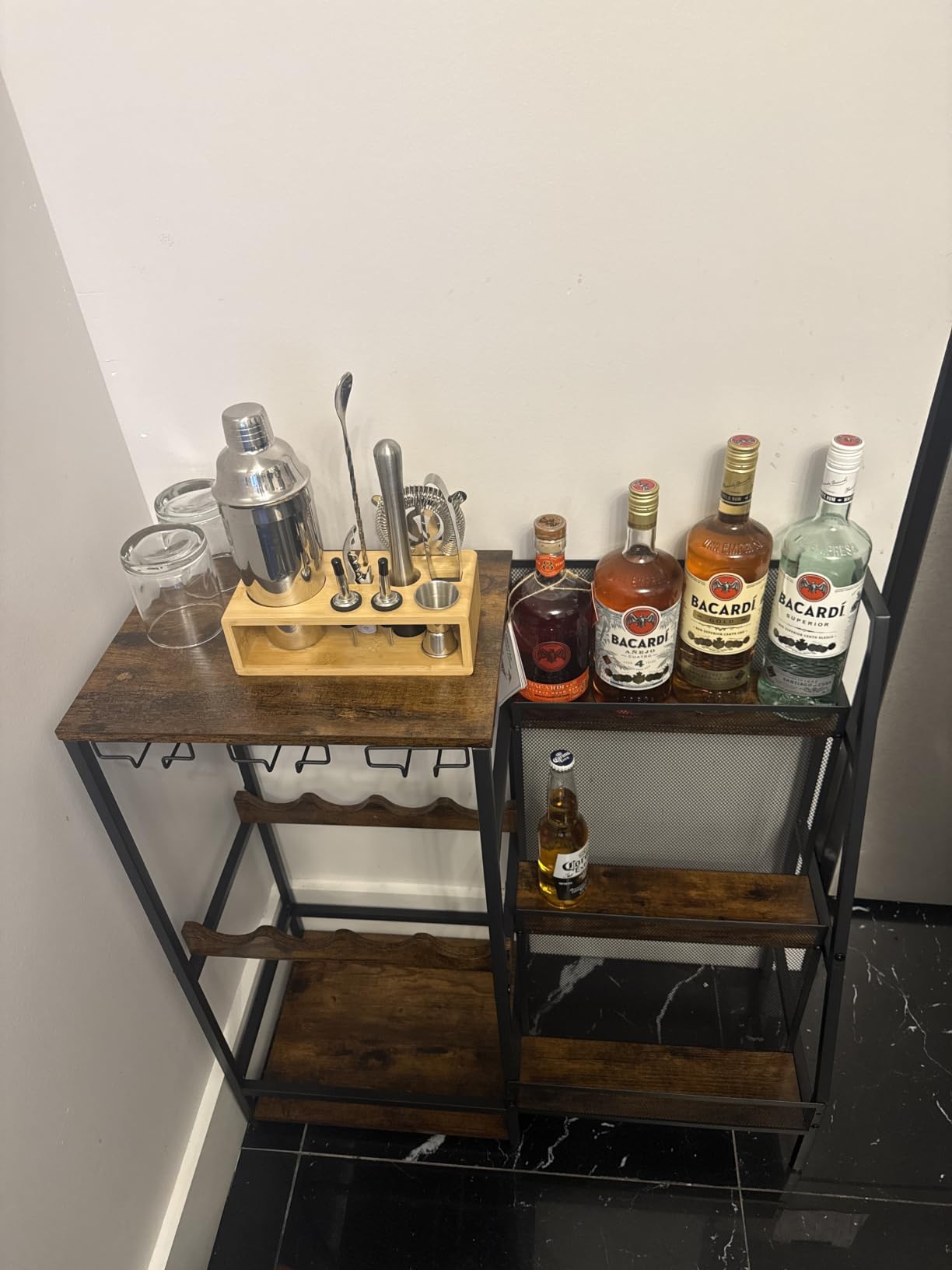 Cocktail Shaker Set, 18/8 Food-Grade Stainless Steel Mixology Bartender Kit 10-Piece Bar Tools with Stylish Bamboo Stand - Rust-Proof & Dishwasher Safe - Professional Martini Shaker Gift for Men, Dad customer photo 1