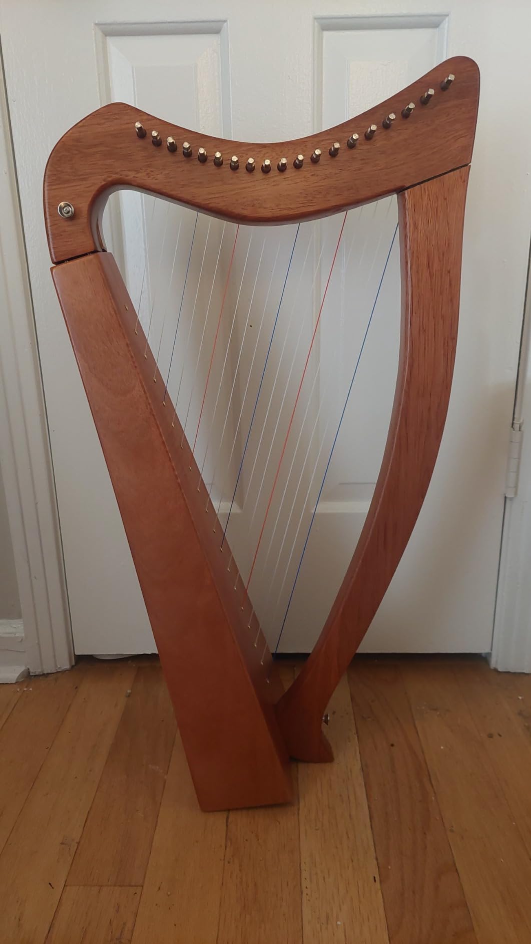 LOTKEY 19 Strings Harp, Solid Mahogany Harps 29'' W/Gig Bag, Tuning Wrench, Straps, Instruction for Professional Lyre Harp Player, Beginner, Adults customer photo 2