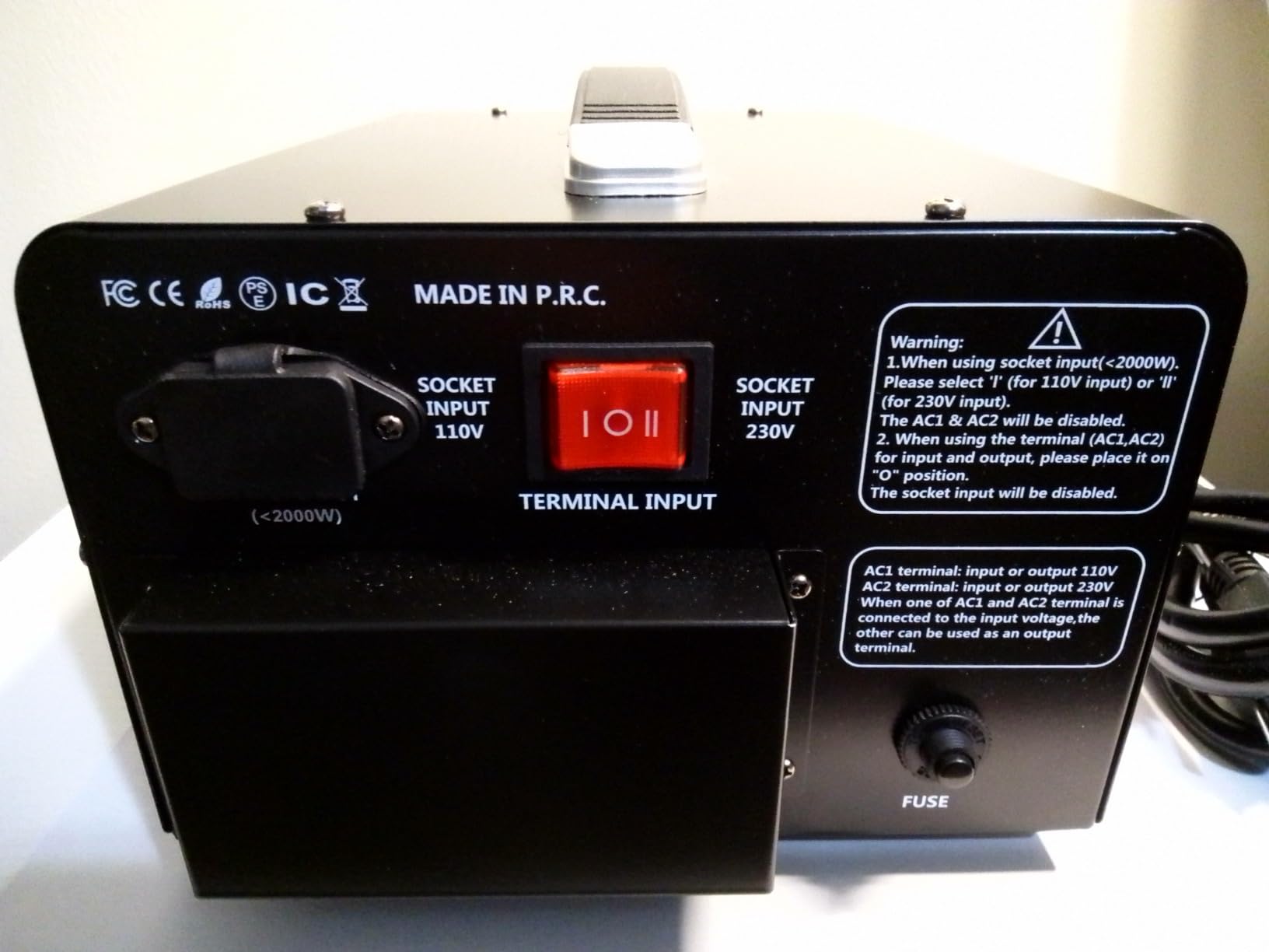 LVYUAN 5000 Watt Voltage Converter Transformer Heavy Duty Step Up Step Down AC 110V/120V/220V/240V Converter with Hard-Wiring customer photo 1