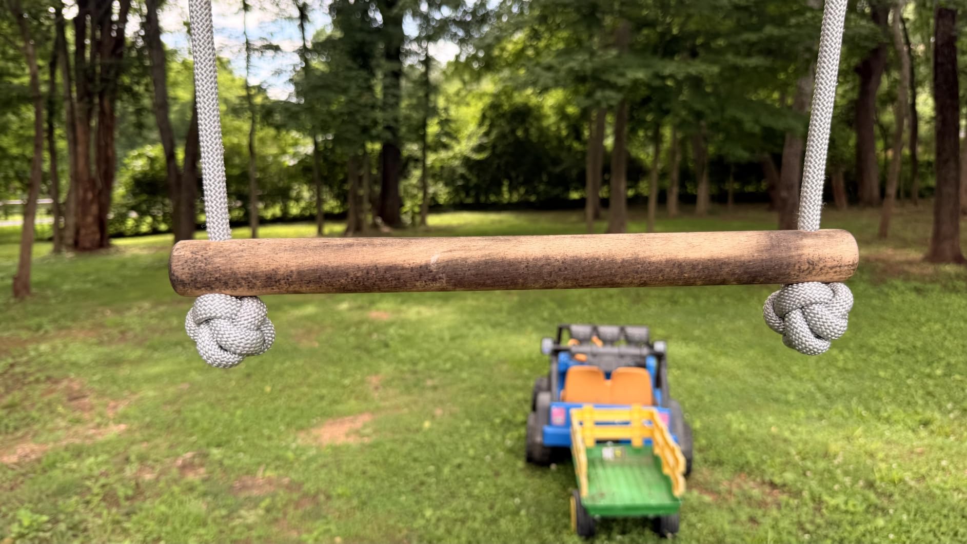 Hyponix Ninja Warrior Obstacle Course for Kids, 2 x 60 ft, 13 Obstacles | Ninja Slackline for Kids, Supports 880lbs - Monkey Net, Ratchet-Tight Tech, Climbing, Swinging & Balance Training, Ages 3+ customer photo 1