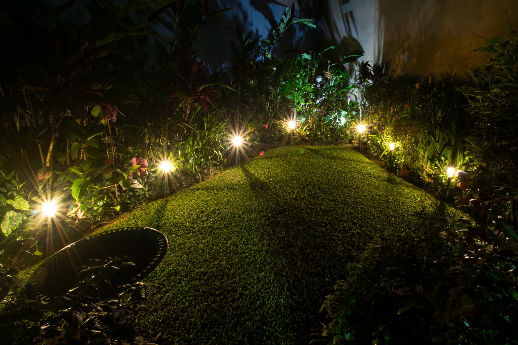 Mancra Solar Pathway Lights, 8 Pack LED Solar Lights Outdoor Waterproof, Glass Metal Garden Lighting for Yard Path Landscape Lawn Walkway Driveway, 3000K customer photo 1
