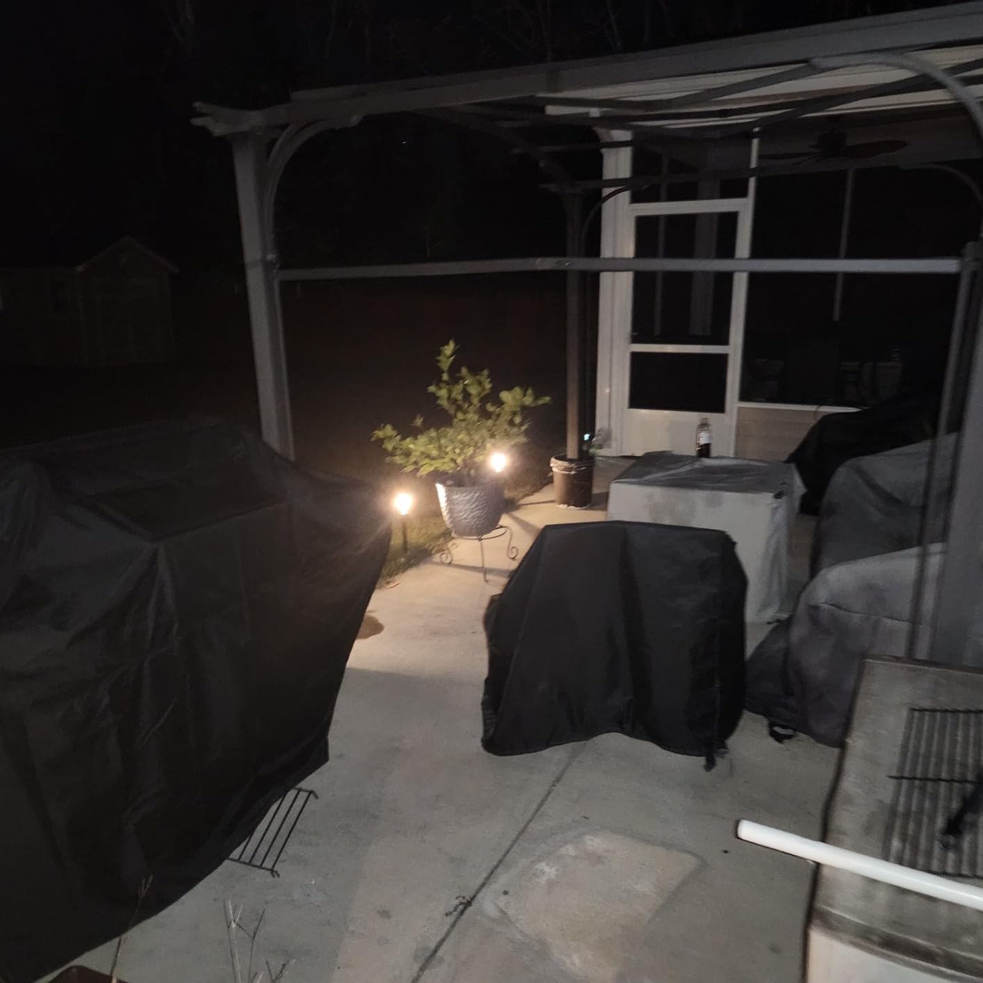 Mancra Solar Pathway Lights, 8 Pack LED Solar Lights Outdoor Waterproof, Glass Metal Garden Lighting for Yard Path Landscape Lawn Walkway Driveway, 3000K customer photo 2