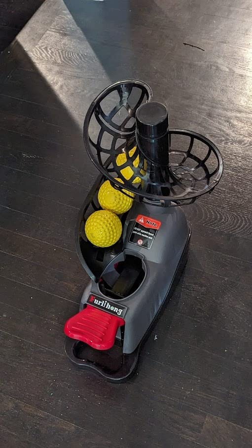 Furlihong 898BH Baseball Soft Toss Machine, Angle Adjustable, Step On Paddle and Release to Launch, No Power Supply Needed, Works with Regulation Baseball customer photo 1