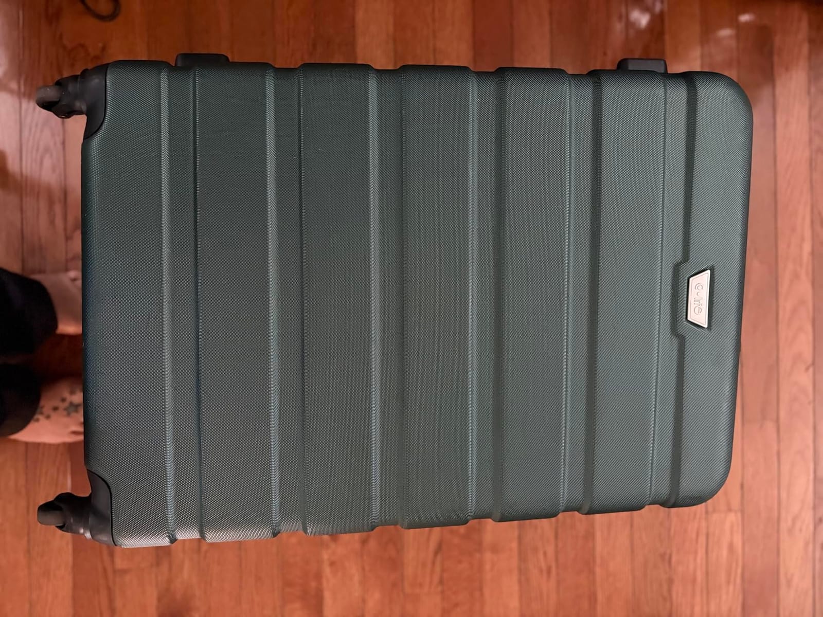 Coolife Luggage Set, Lightweight Durable Hardshell, 3 piece, Apricot Black | suitcase set with 360° Spinner Wheels, TSA-approved Lock, Checked Family Travel, 20/24/28 Inch customer photo 1