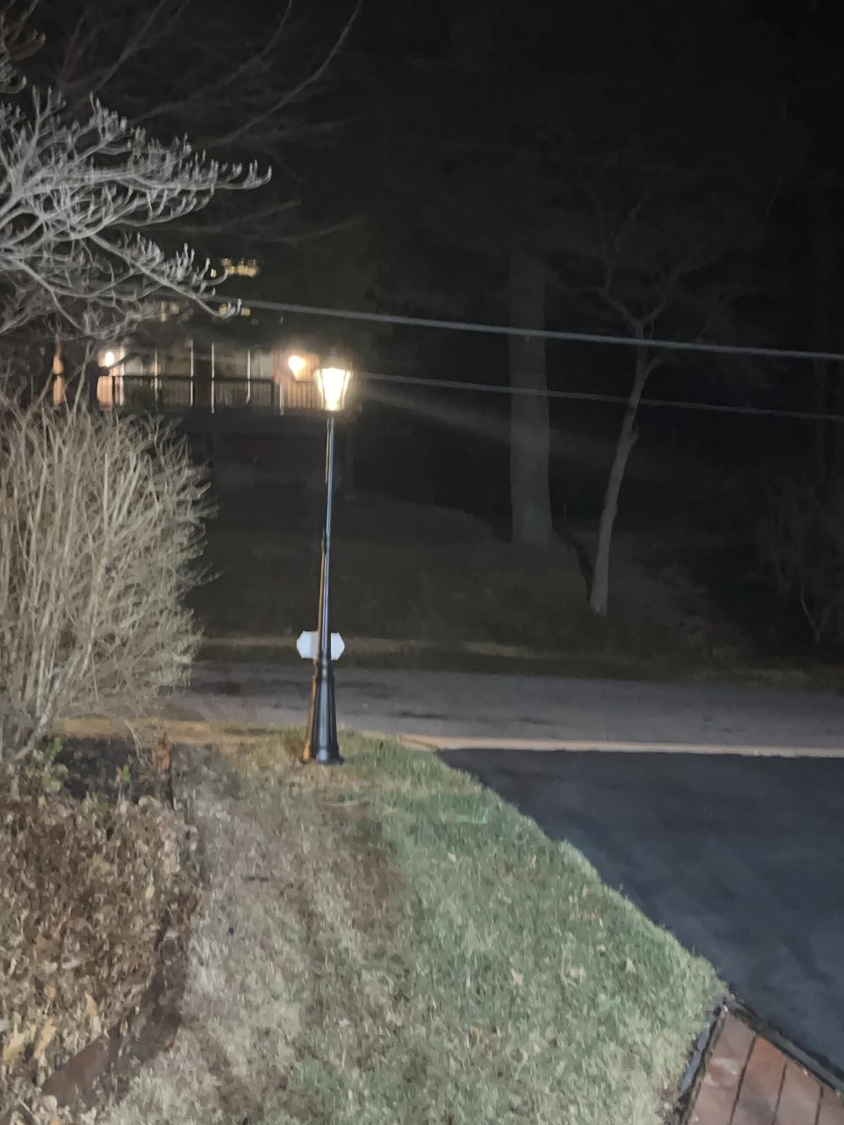 LUTEC Outdoor Solar Lamp Post Light, Dusk to Dawn Waterproof Pole Light with Patterned Glass, Exterior Vintage Black Solar Powered Street Light Fixtures for Garden, Patio, Pathway, Yard customer photo 1