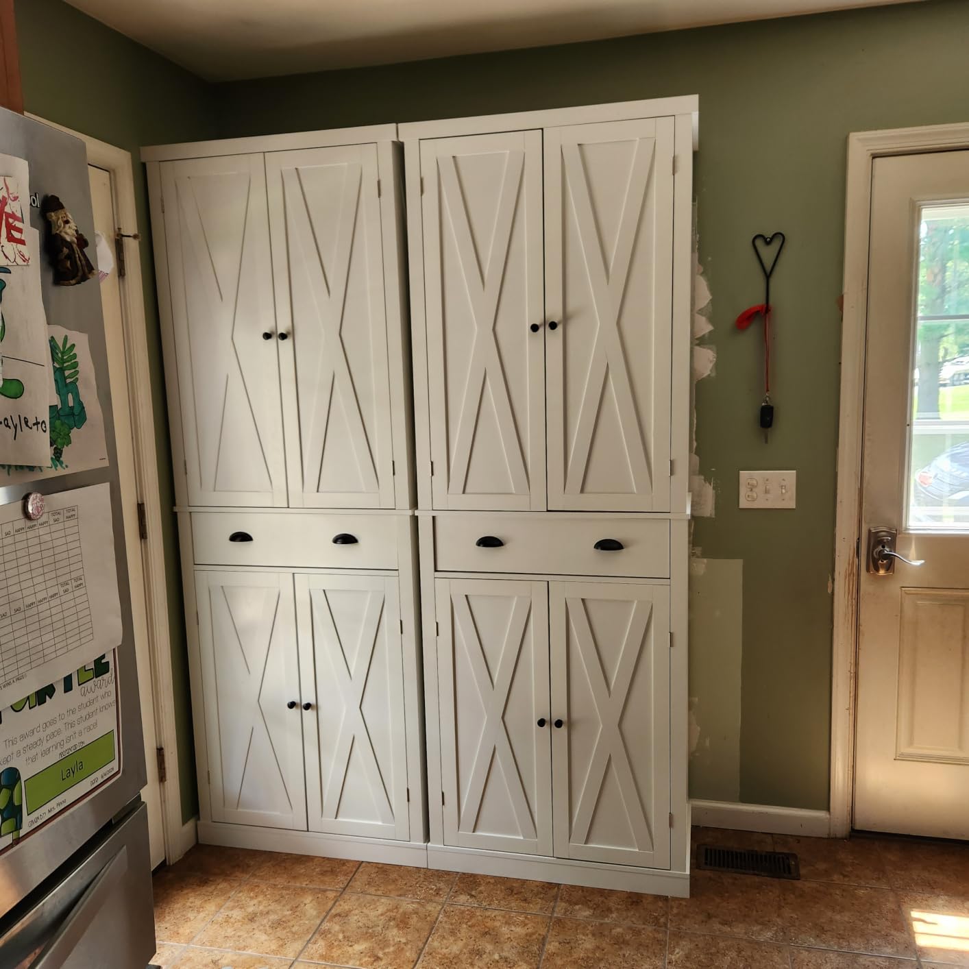 IRONCK Kitchen Pantry Storage Cabinet 72.6