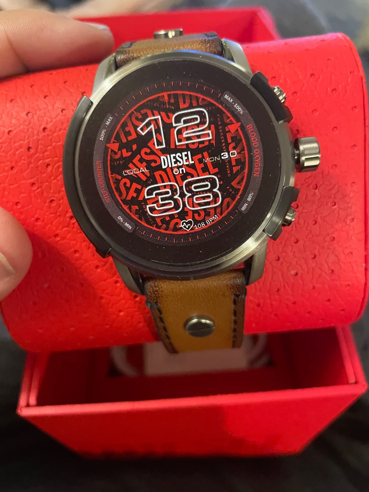 Diesel Griffed Gen 6 Smartwatch with Alexa Built-In, Heart Rate, Blood Oxygen, GPS, Activity Tracking, Speaker, Smartphone Notifications (Fossil Gen 6-compatible design) customer photo 2