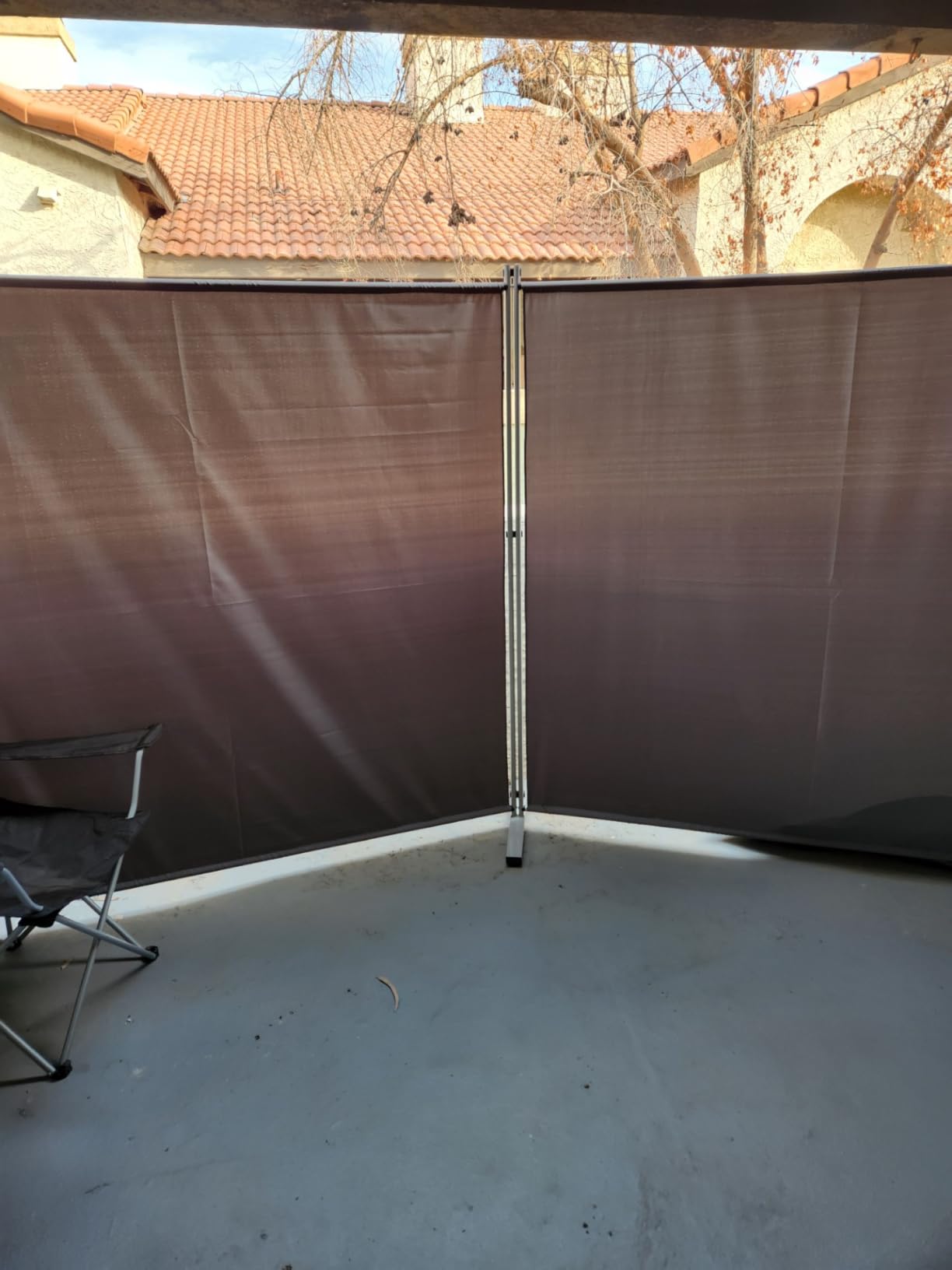 RANTILA Single Large Panel Room Divider, Privacy Screen for Office, Partition Separators, Freestanding Divider 71''W x 69.5''H, Grey customer photo 1