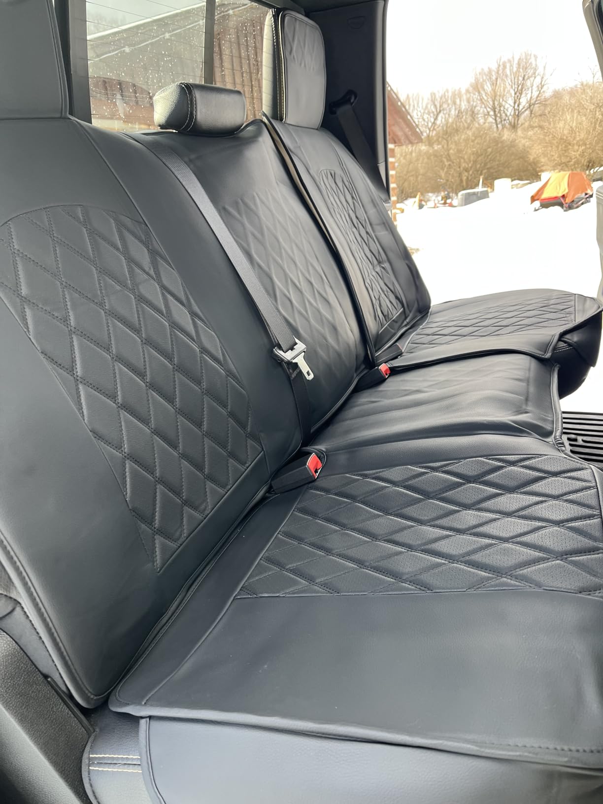 MIROZO Dodge Ram Seat Covers Full Set, Waterproof Car Seat Cover Fits for 2009-2026 Ram 1500/2500/3500 customer photo 2