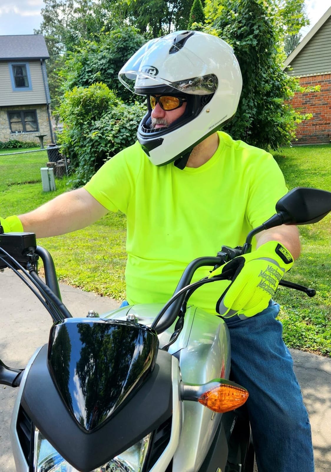 HJC C10 Solid Full Face Motorcycle Helmet (Semi Flat Black, Large) customer photo 1