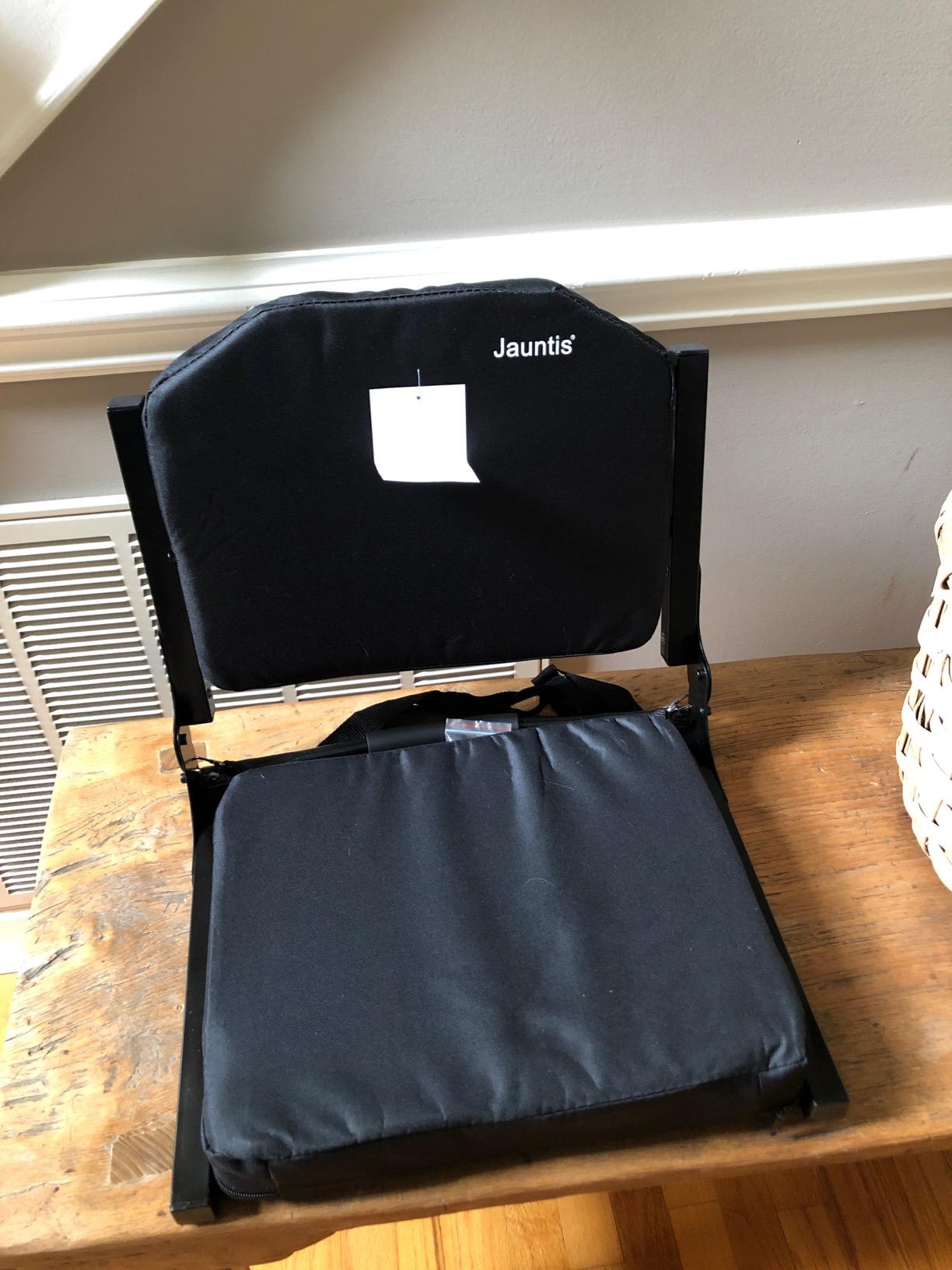 Jauntis Stadium Seats for Bleachers, Bleacher Seats with Ultra Padded Comfy Foam Backs and Cushion, Wide Portable Stadium Chairs with Back Support and Shoulder Strap customer photo 2