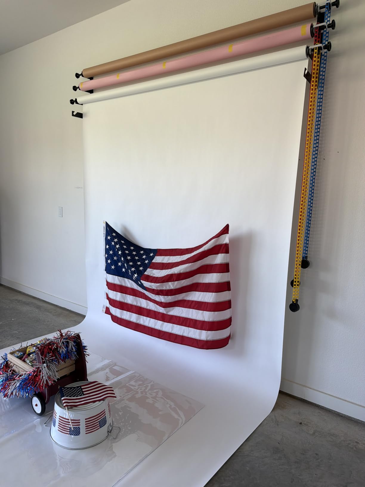 Solid Photography Backdrop Background Chromakey Muslin Portrait Background Screen for Photo Video Studio (White, 8x10ft) customer photo 2