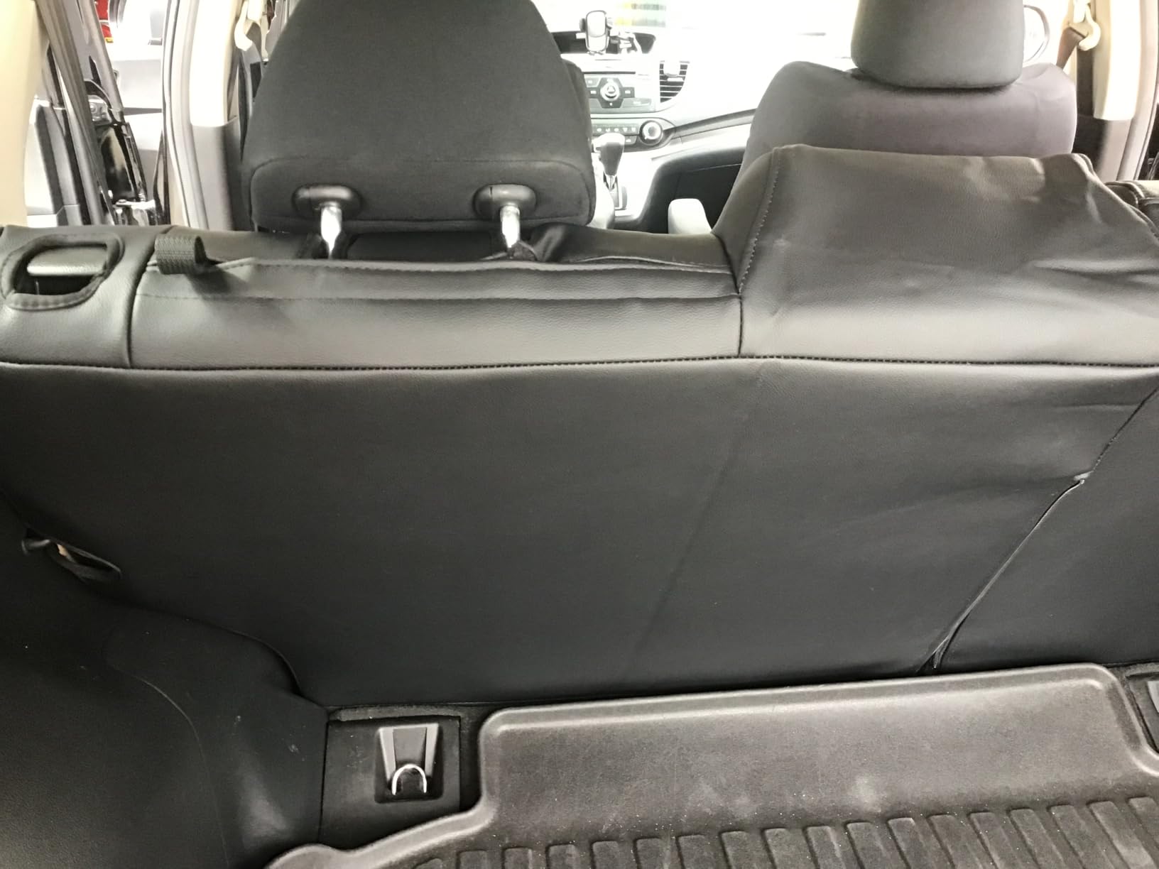 EKR Car Seat Covers for Honda CRV 2023-2026 Leatherette Full Set | Custom Fit for Honda CRV 2023 2024 2025 2026 Easy-Wipe Protection,Faux Leather(Black) customer photo 2