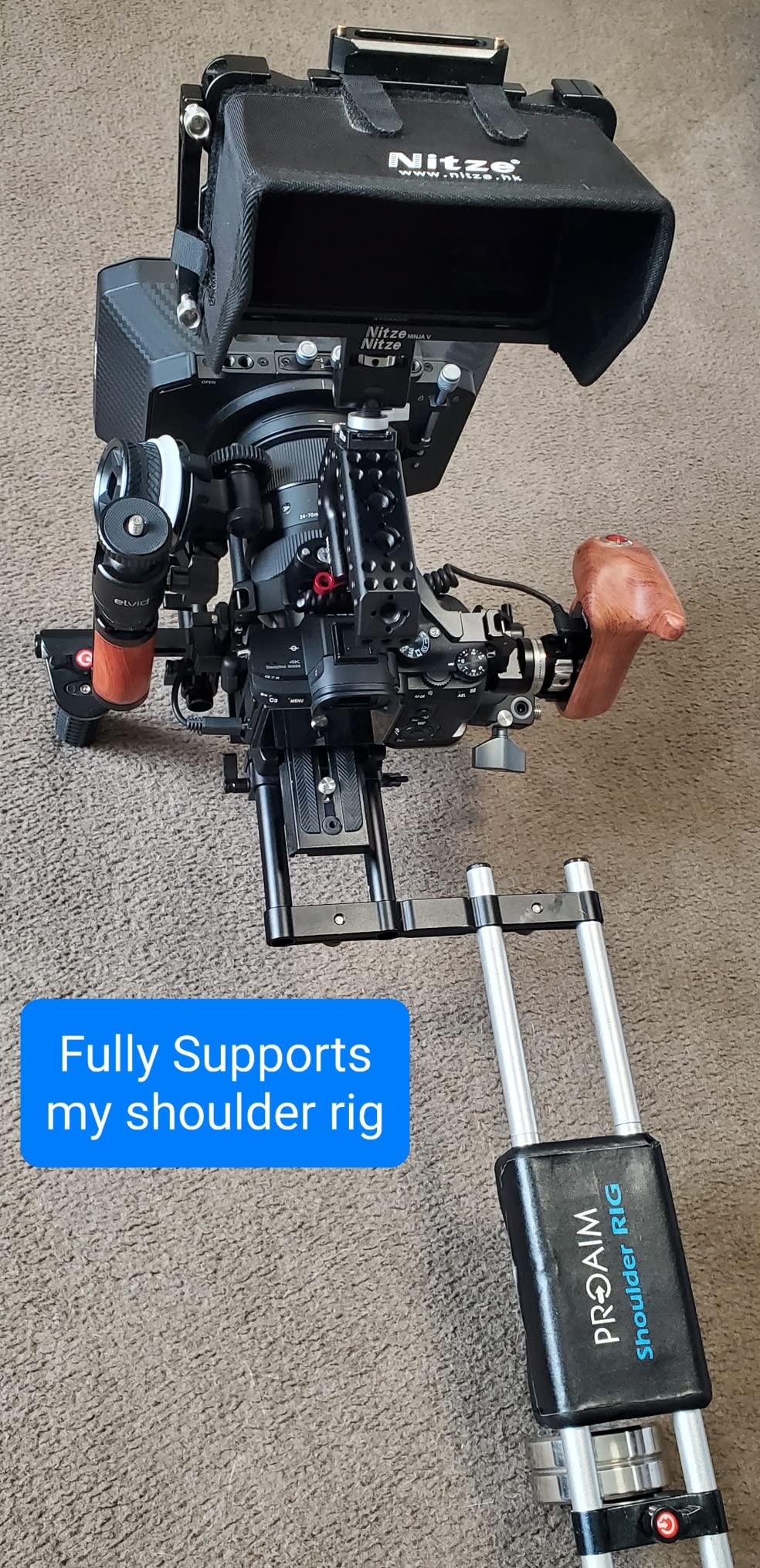 NEEWER Full Camera Cage Compatible with Sony a7R V/a7R IV/a7 IV/a7S III/a1 customer photo 2
